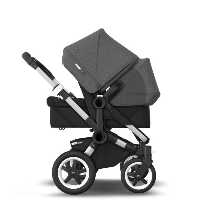 US - D2D stroller bundle aluminum, black, grey melange - Main Image Slide 4 of 4