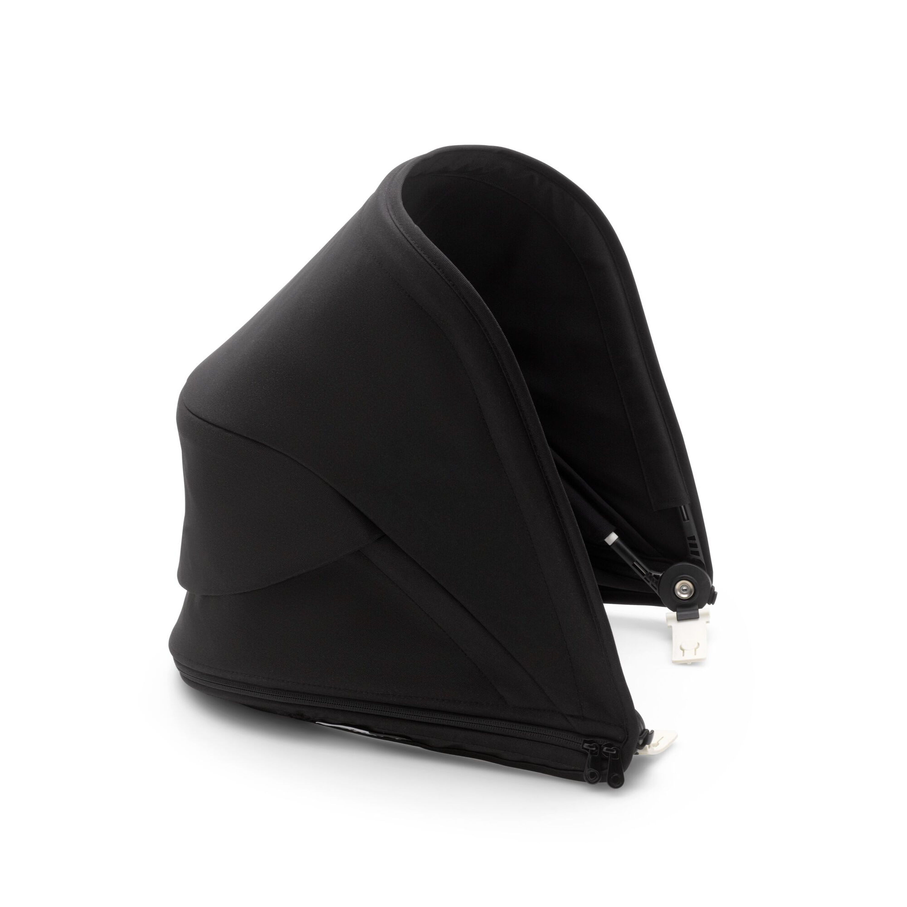 Bugaboo Bee 6 bassinet and seat stroller black sun canopy, grey mélange fabrics, black base - Main Modal Image Slide 5 of 6