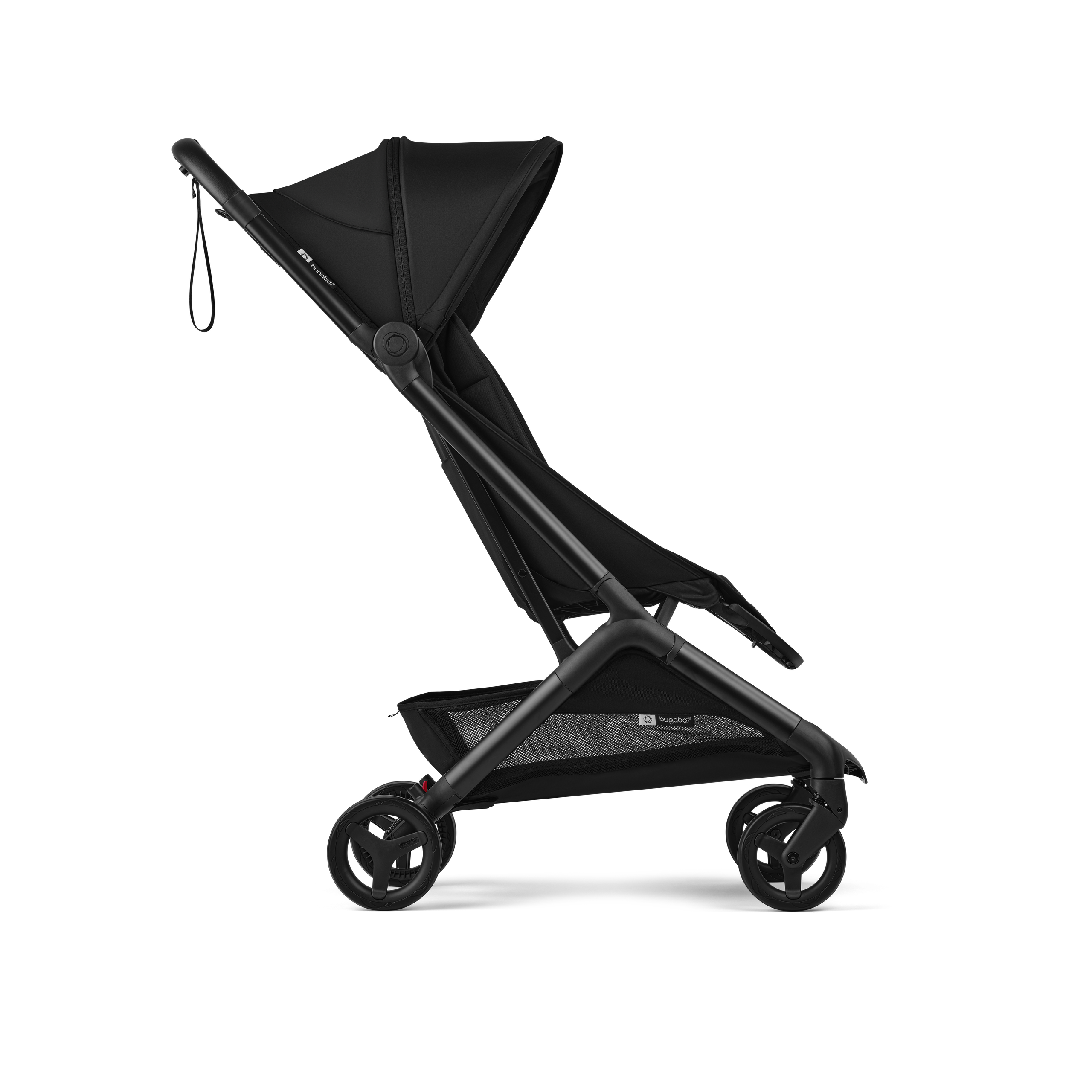 Bugaboo Butterfly 2 Plus travel pram black base, heritage black fabrics, heritage black sun canopy - Thumbnail Slide 2 of 12