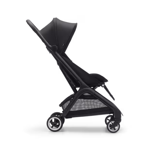 Bugaboo Butterfly travel stroller black base, midnight black fabrics, midnight black sun canopy - Main Image Slide 3 of 14