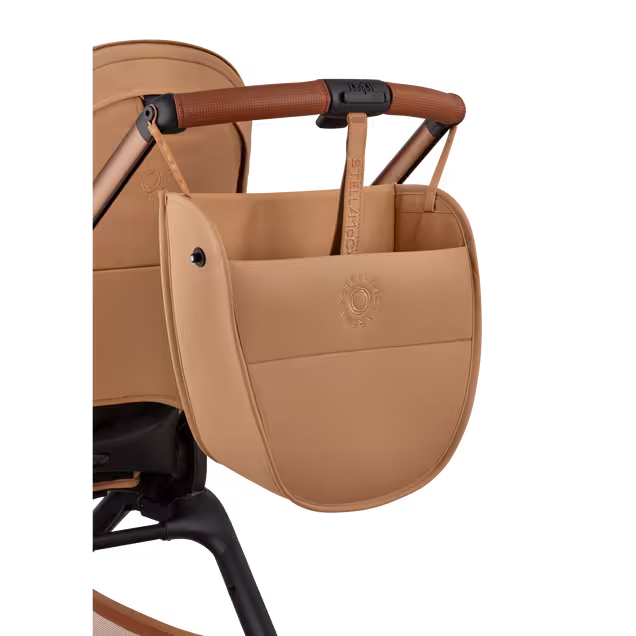 Bugaboo x Stella McCartney Dragonfly Plus 2-in-1 pushchair tobacco brown base, tobacco brown fabrics, tobacco brown sun canopy - Main Image Slide 7 of 12