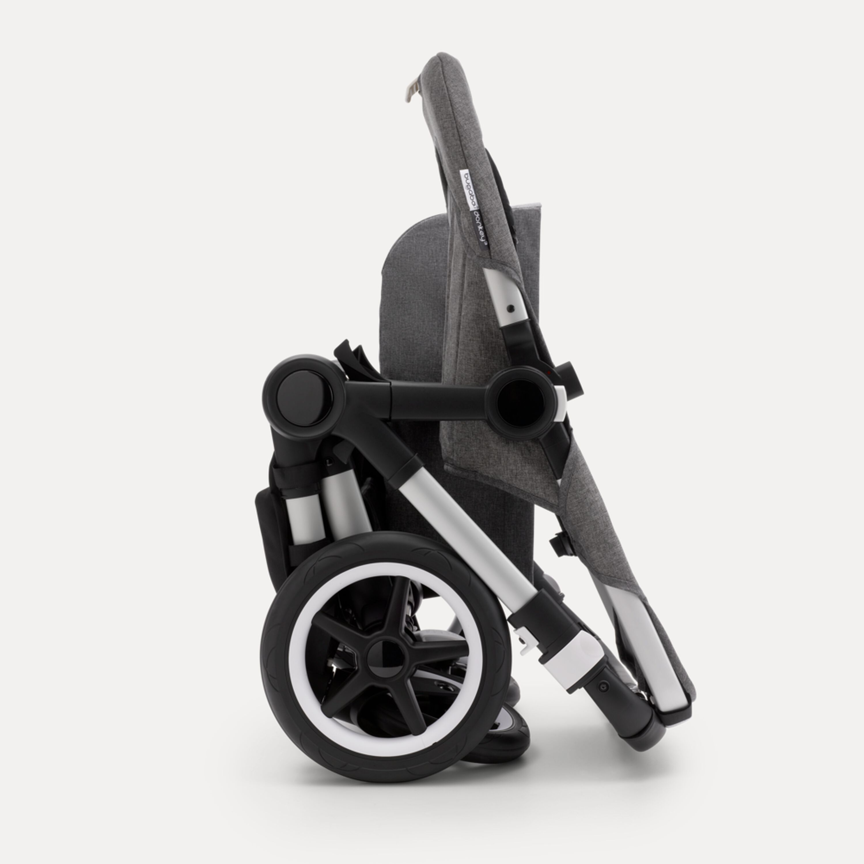 Bugaboo Donkey 3 Mono seat and carrycot pushchair mineral taupe melange sun canopy, mineral taupe melange fabrics, black base - Main Modal Image Slide 7 of 7