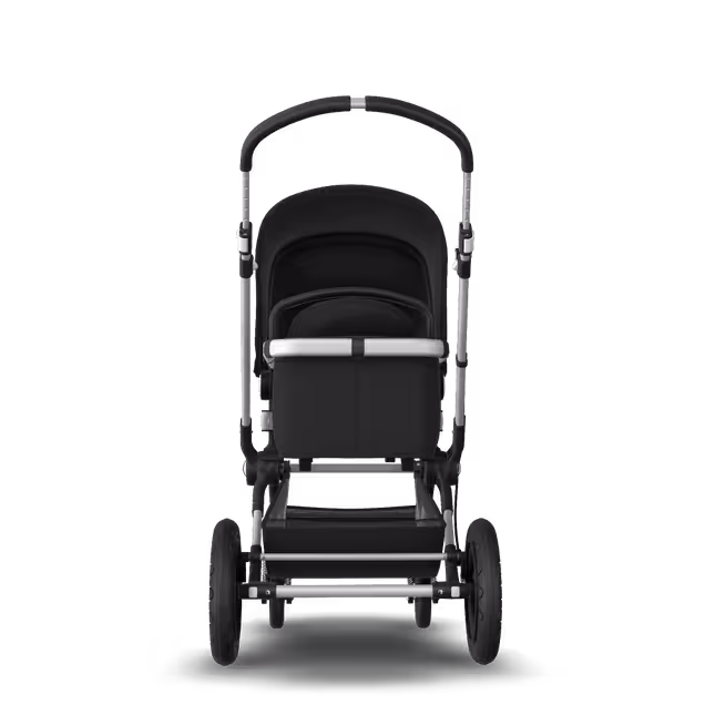 Bugaboo Cameleon 3 Plus seat and carrycot pushchair black sun canopy, black fabrics, aluminium base - Main Image Slide 3 of 8