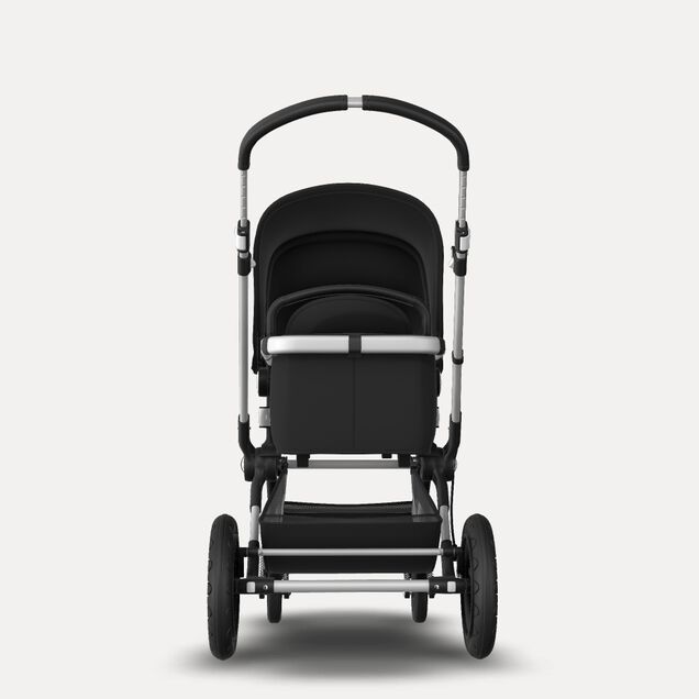 Bugaboo Cameleon 3 Plus seat and carrycot pushchair black sun canopy, black fabrics, aluminium base - Main Image Slide 3 of 8