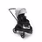 Bugaboo Dragonfly seat stroller with black chassis, midnight black fabrics and misty white sun canopy. - Thumbnail Slide 1 of 16