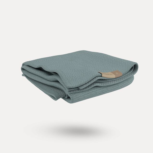 Bugaboo Soft Wool Blanket PETROL BLUE MELANGE - Main Image Slide 2 of 8