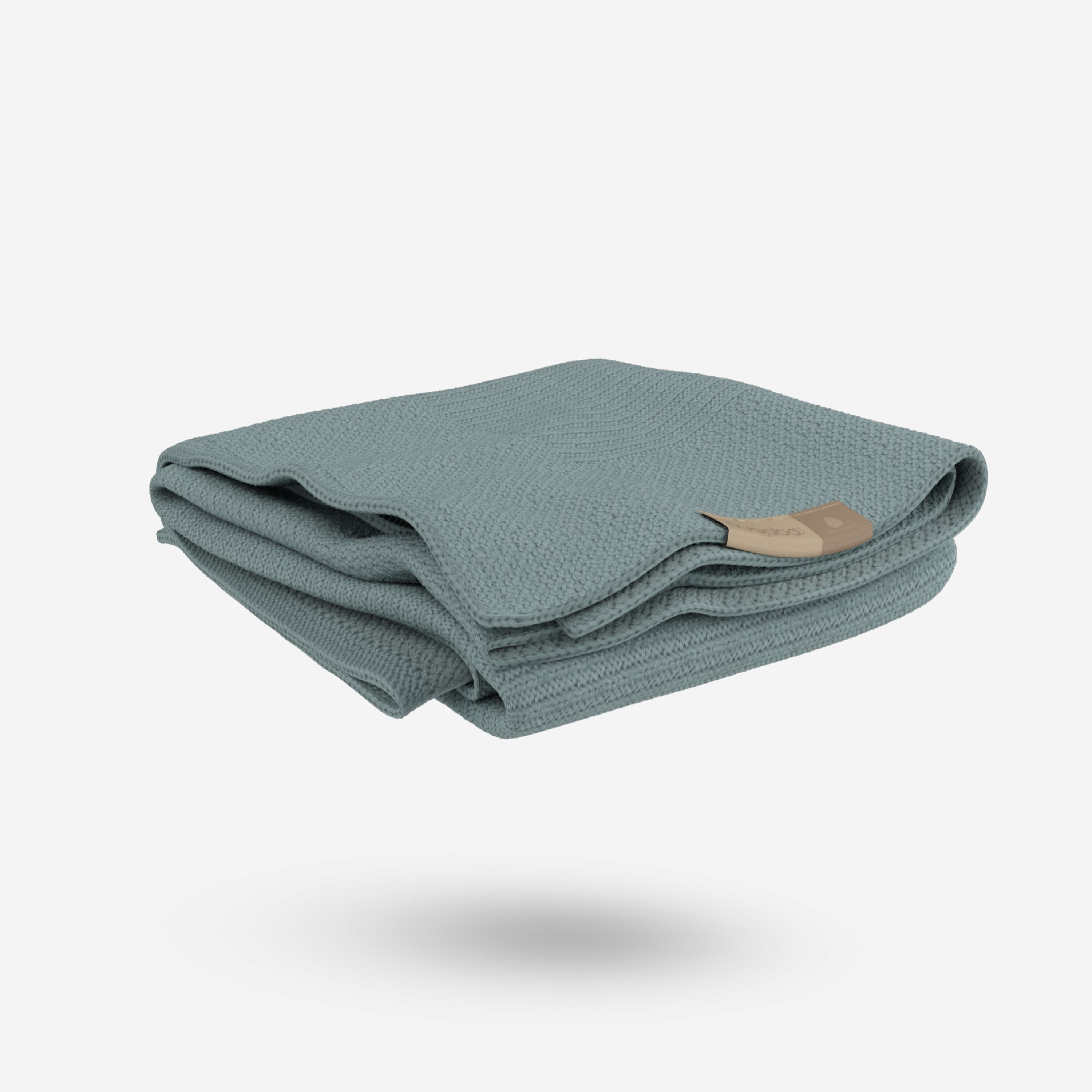 Bugaboo Soft Wool Blanket PETROL BLUE MELANGE - Main Modal Image Slide 2 of 8
