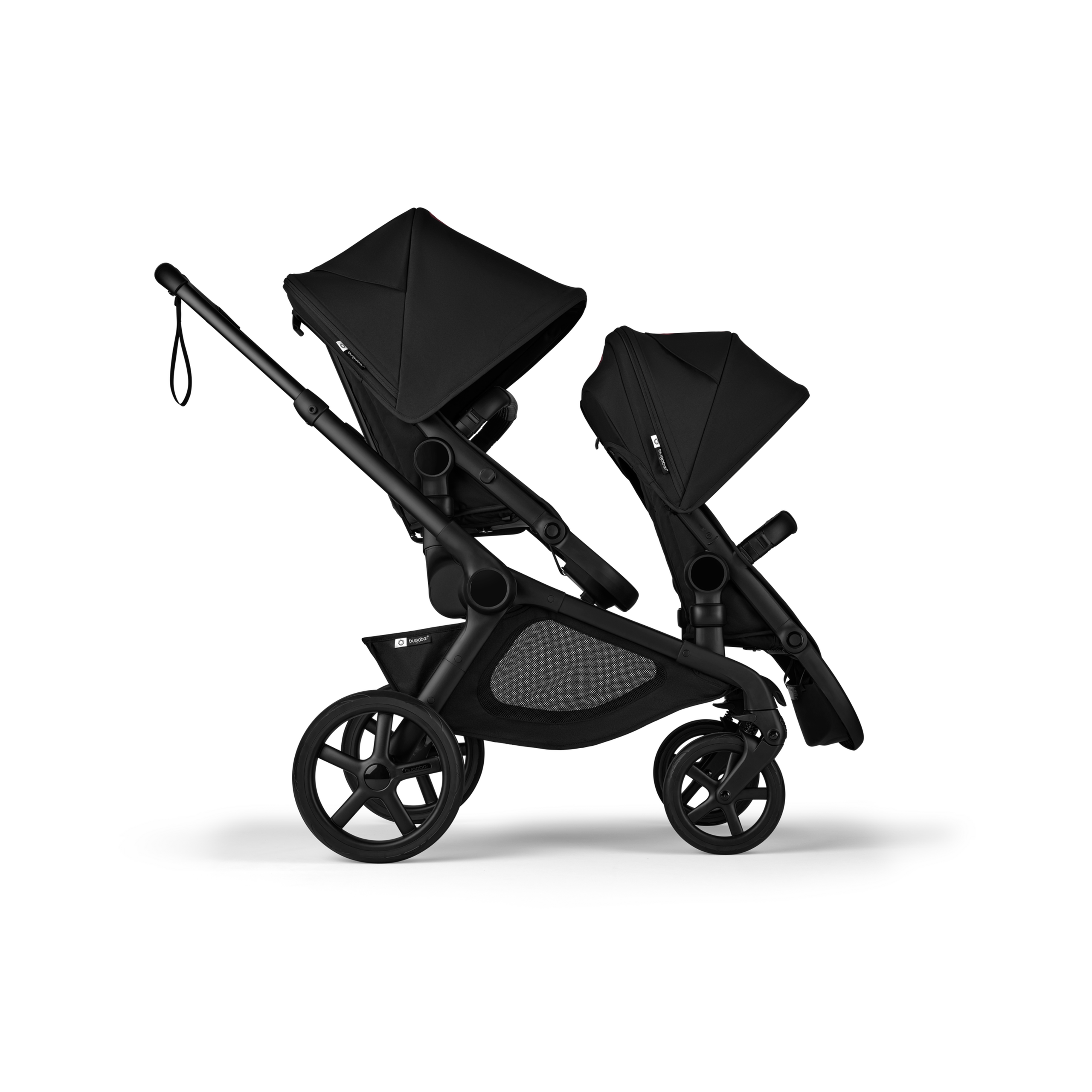 Bugaboo Kangaroo 2-in-1 pram black base, midnight black fabrics, midnight black sun canopy - Thumbnail Slide 5 of 18