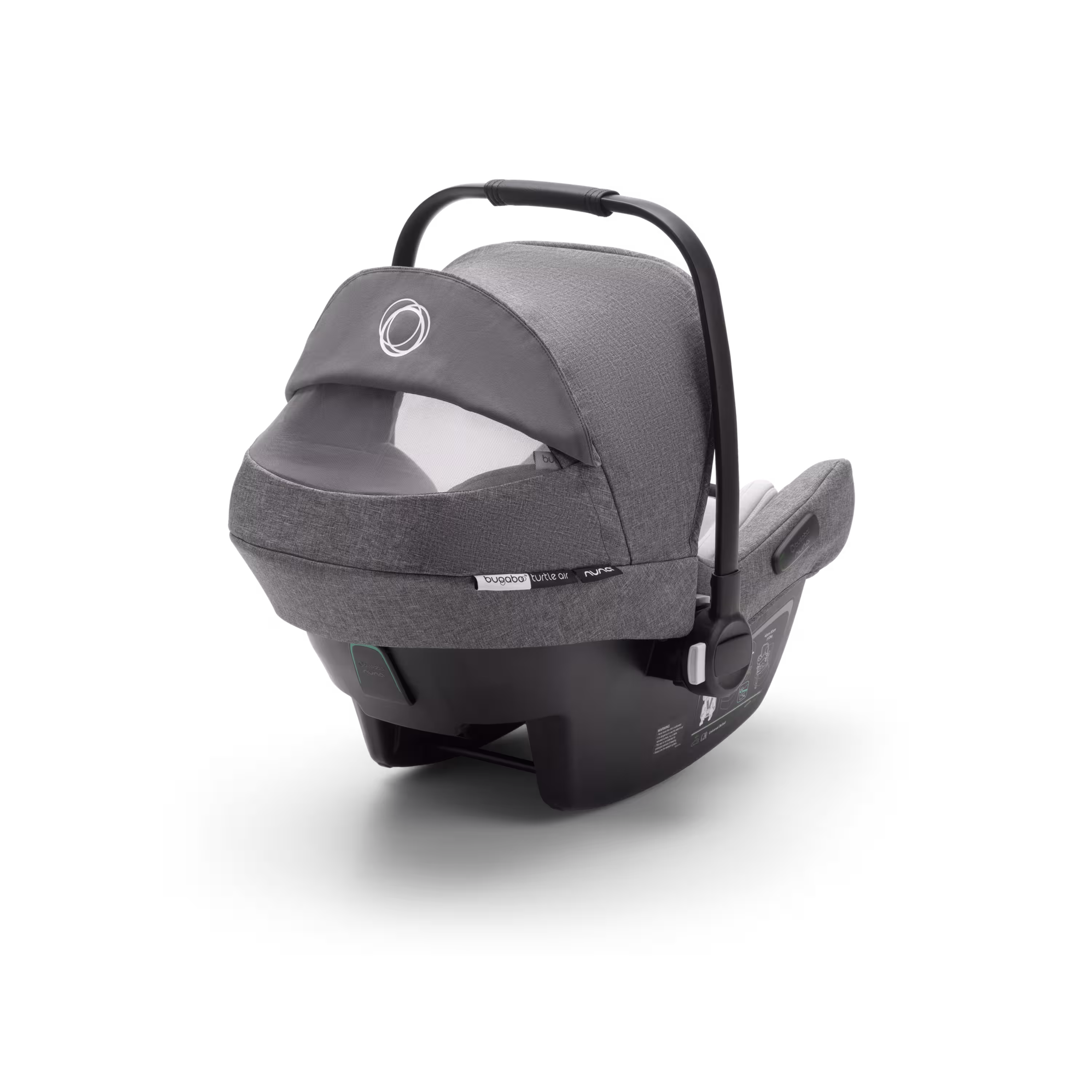 Bugaboo Donkey 3 Duo travel system grey melange sun canopy, grey melange fabrics, black base - Main Modal Image Slide 8 of 14