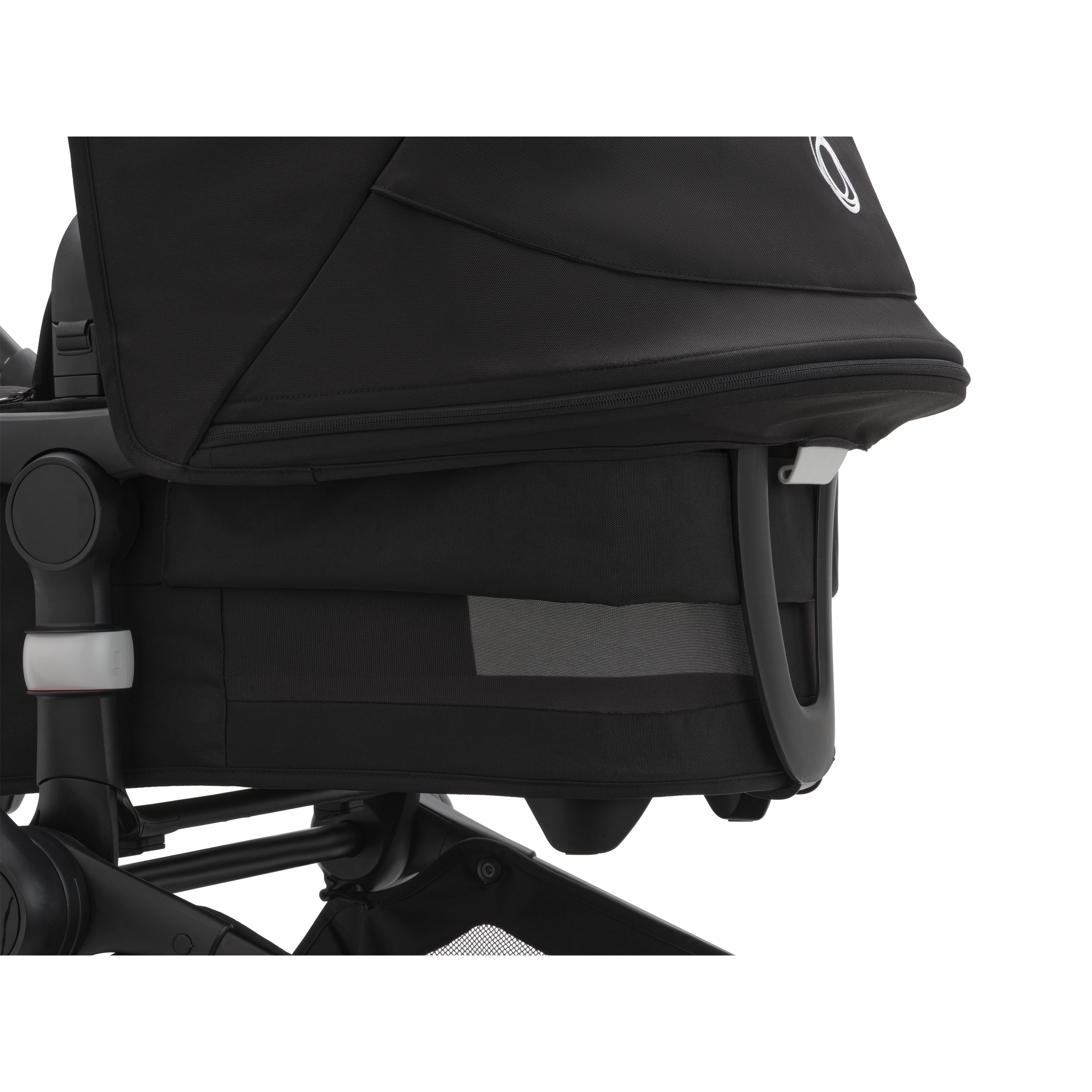 Bugaboo Fox 5 bassinet and seat stroller black base, midnight black fabrics, midnight black sun canopy - Thumbnail Slide 5 of 6