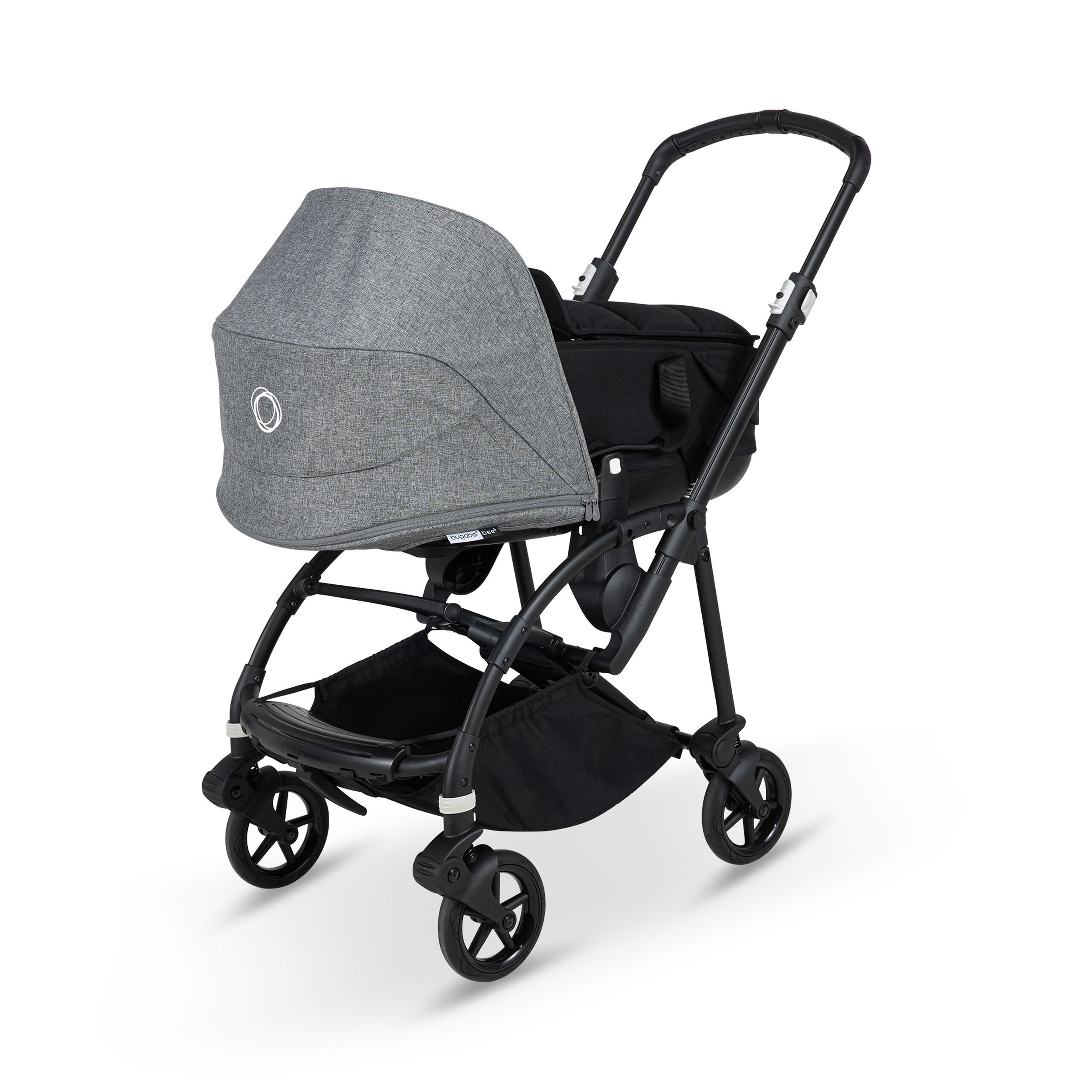 Refurbished Bugaboo Bee6 sun canopy GREY MELANGE - Thumbnail Slide 19 of 23