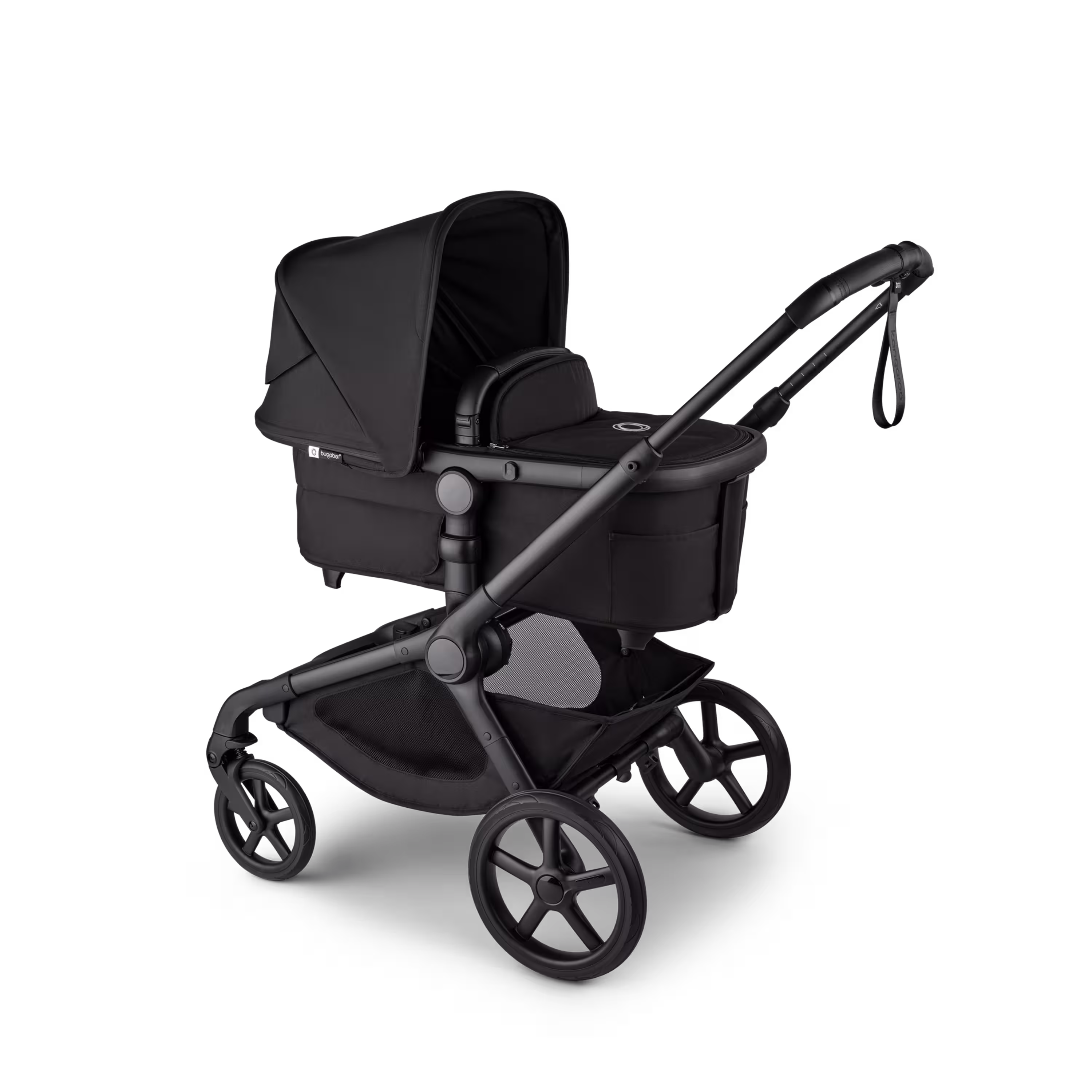 Bugaboo Kangaroo 2-in-1 pram black base, midnight black fabrics, midnight black sun canopy - Main Modal Image Slide 3 of 18