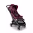 Bugaboo Butterfly bassinet and seat stroller black base, dark cherry red fabrics, dark cherry red sun canopy - Thumbnail Slide 1 of 13
