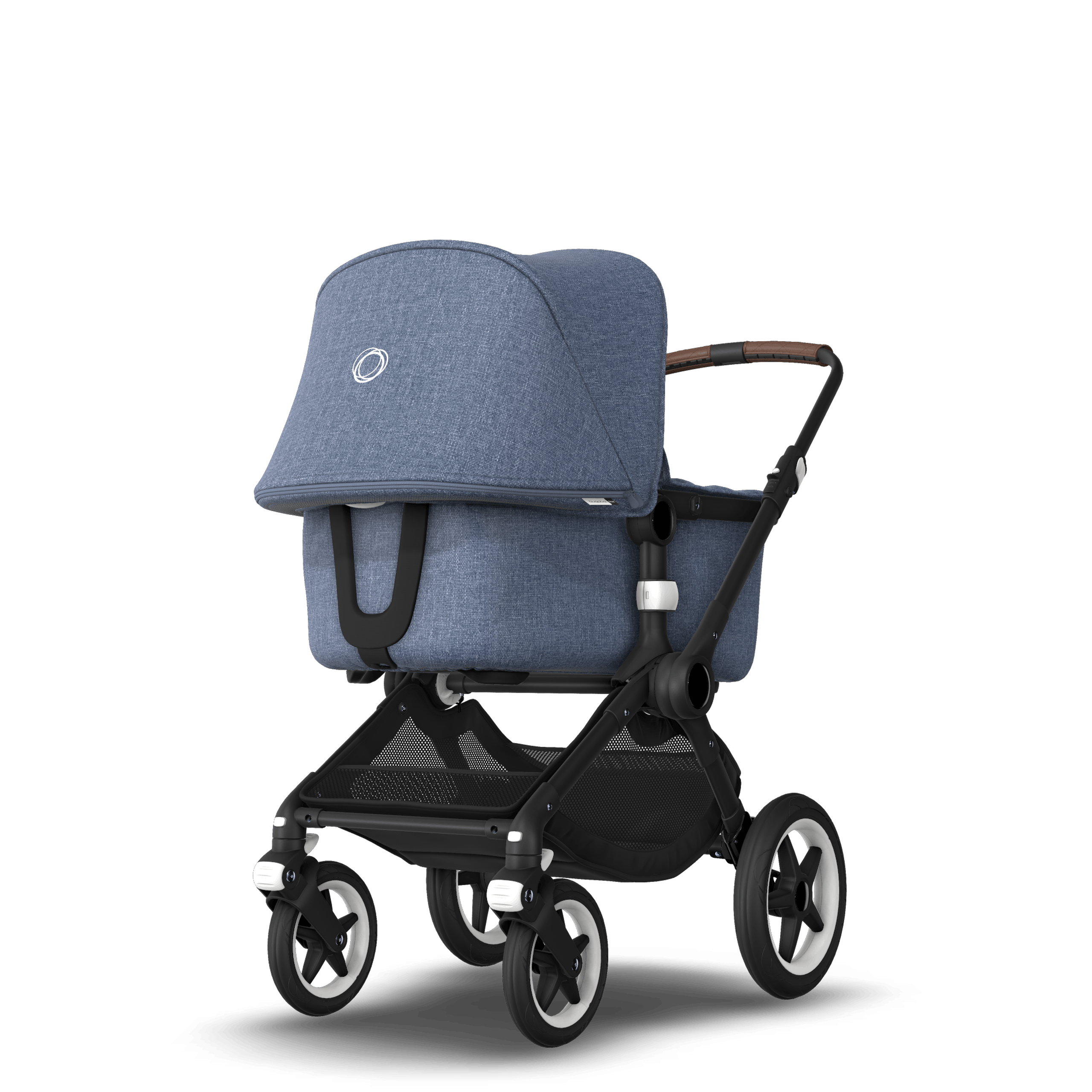ASIA - Bugaboo Fox stroller bundle Black blue melange - Thumbnail Slide 5 of 6