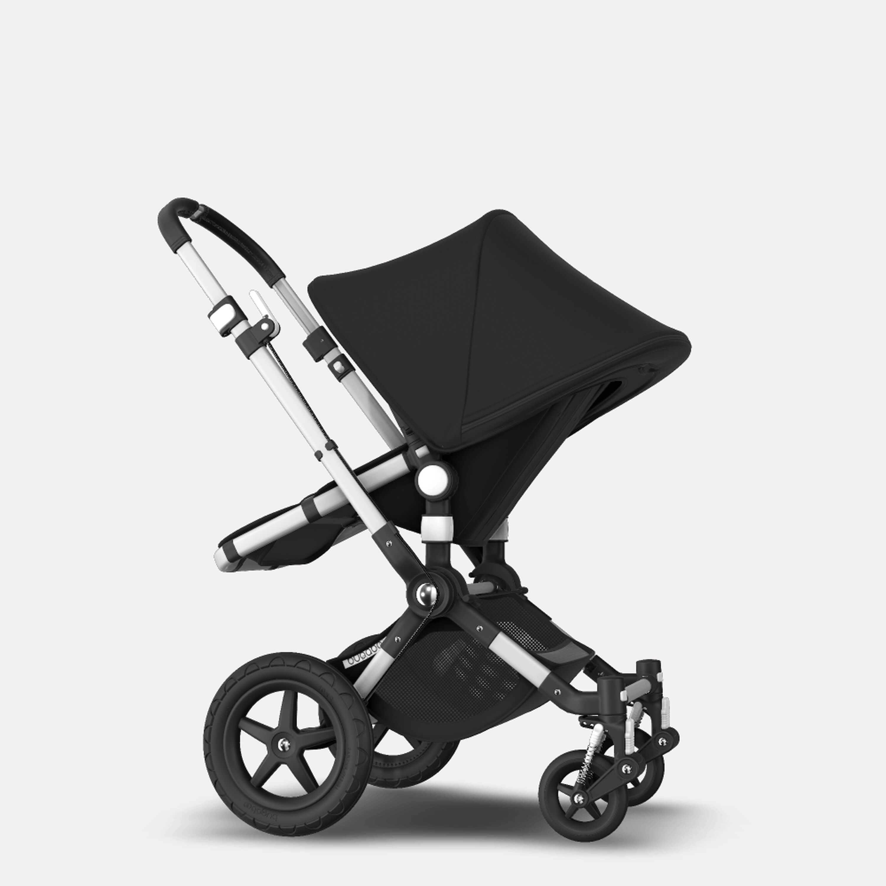 Bugaboo Cameleon 3 Plus seat and carrycot pushchair black sun canopy, black fabrics, aluminium base - Main Modal Image Slide 8 of 8