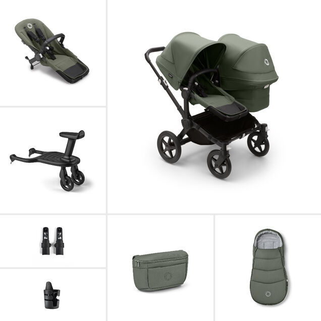 Bugaboo Donkey 5 Duo Essential stroller bundle (with wheeled board) - Main Image Slide 1 of 7