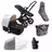 Bugaboo Cameleon 3 Plus bassinet and seat stroller fresh white sun canopy, black fabrics, black base and grey melangeblack winter accessories - Thumbnail Slide 1 of 8