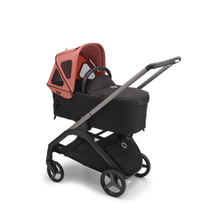 Refurbished Bugaboo Dragonfly breezy sun canopy SUNRISE RED - view 2