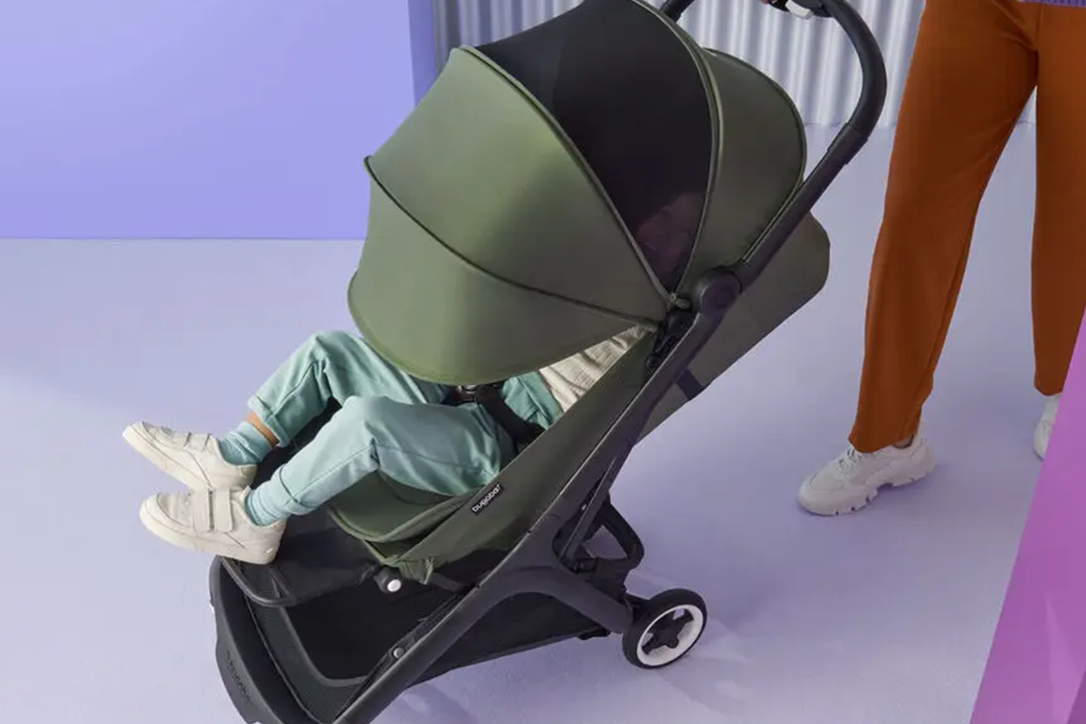 Mom baby in stroller