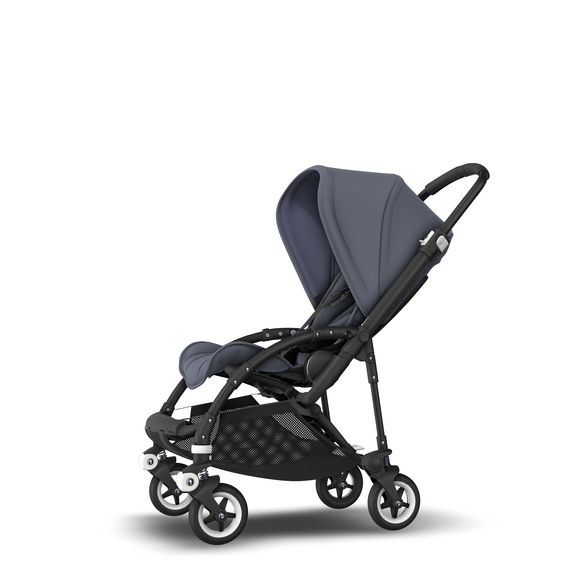 Bugaboo Bee5 Seat pushchair with self stand steel blue sun canopy