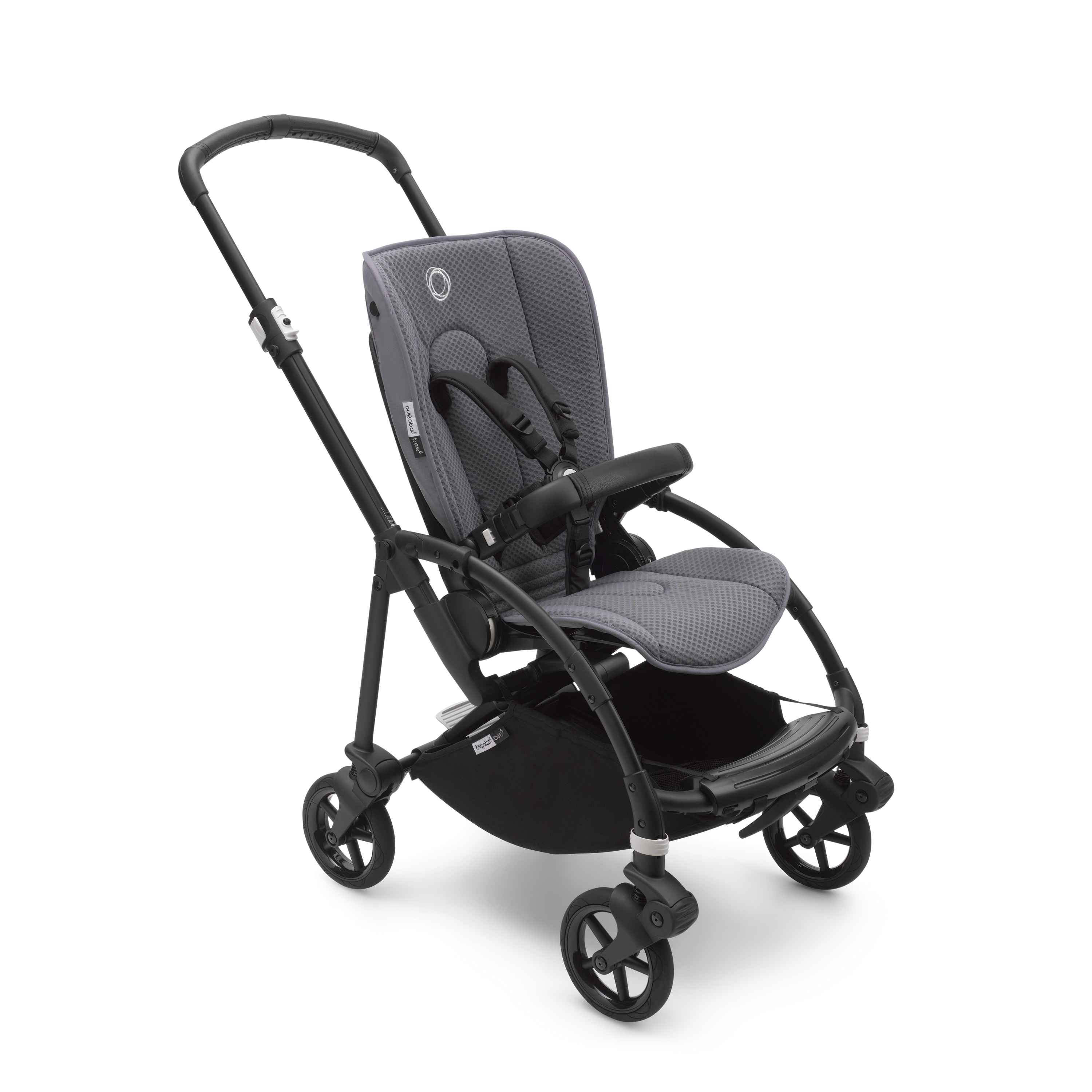 Bugaboo Bee 6 base Grey performance fabrics, black chassis | Bugaboo