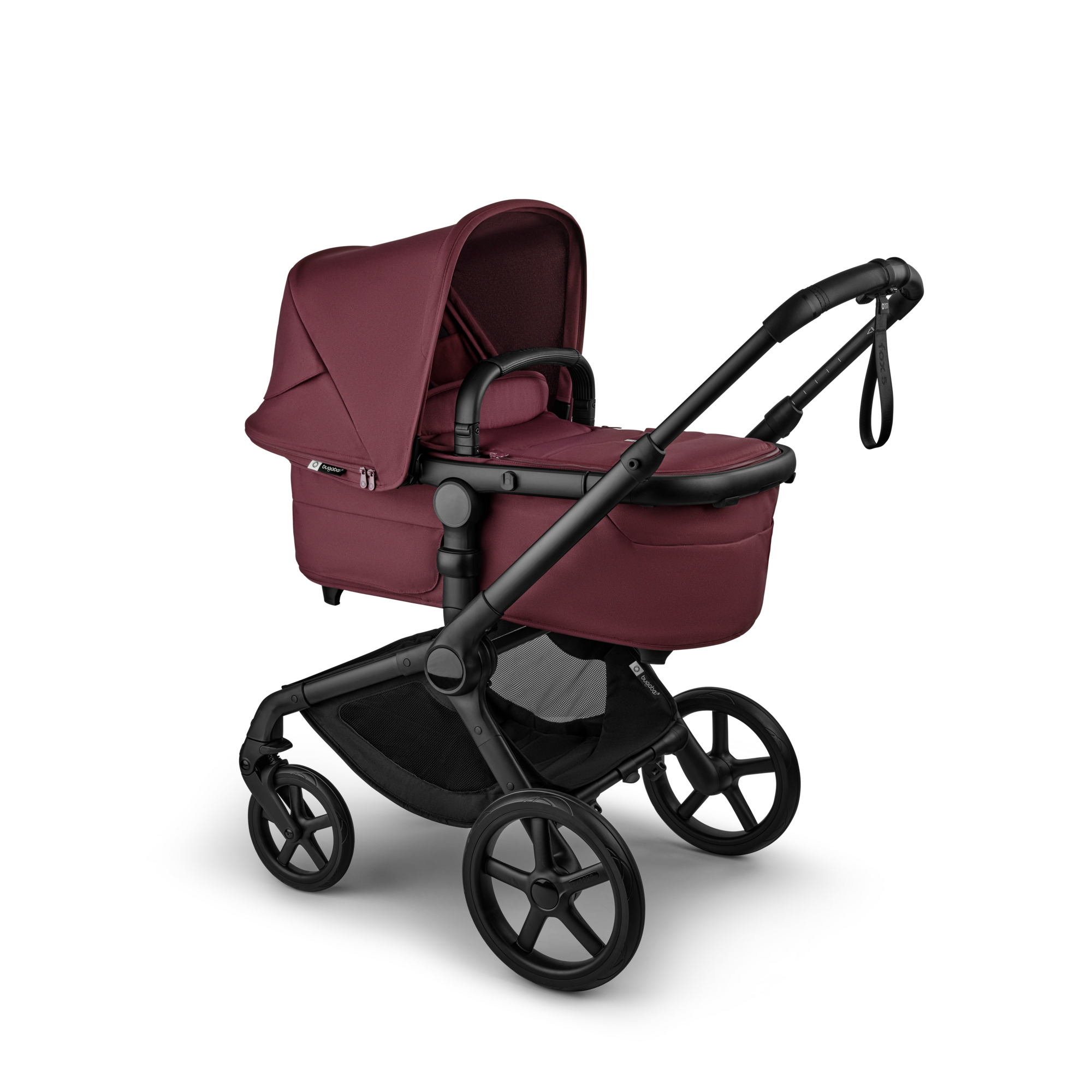 Bugaboo Fox 5 Renew 2-in-1 stroller dark cherry sun canopy, dark Bugaboo Fox 5 Renew 2-in-1 stroller dark cherry sun canopy, dark