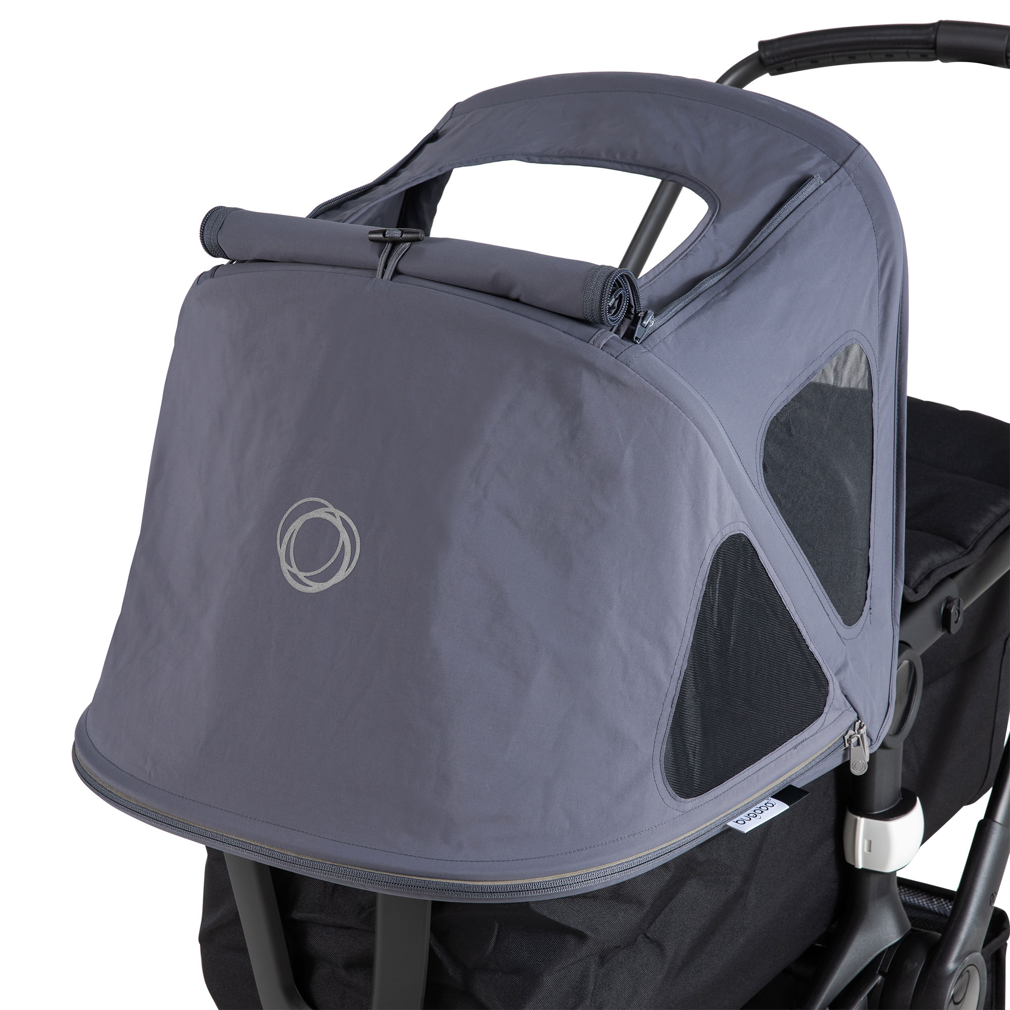 Bugaboo Fox2/Lynx Breezy Sun Canopy Extendable Sun Canopy with UPF Sun Protection and Mesh Ventilation Panels Vapor Blue Also Compatible with Fox and Cameleon3 