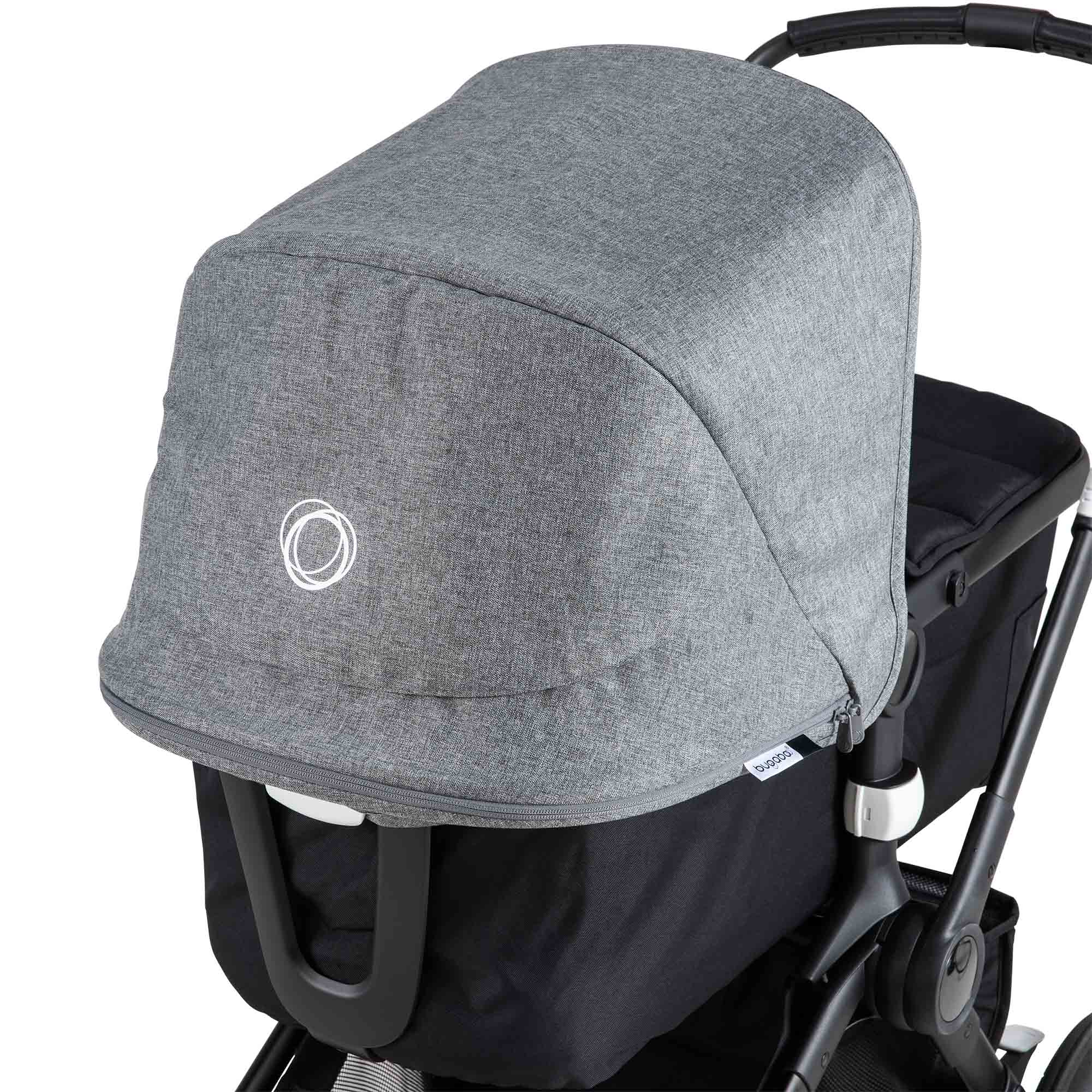 Fresh White Also Compatible with Fox and Cameleon3 Bugaboo Fox 2 / Lynx Stroller Sun Canopy Extendable Sun Canopy with UPF Sun Protection and Peekaboo Mesh Panel 