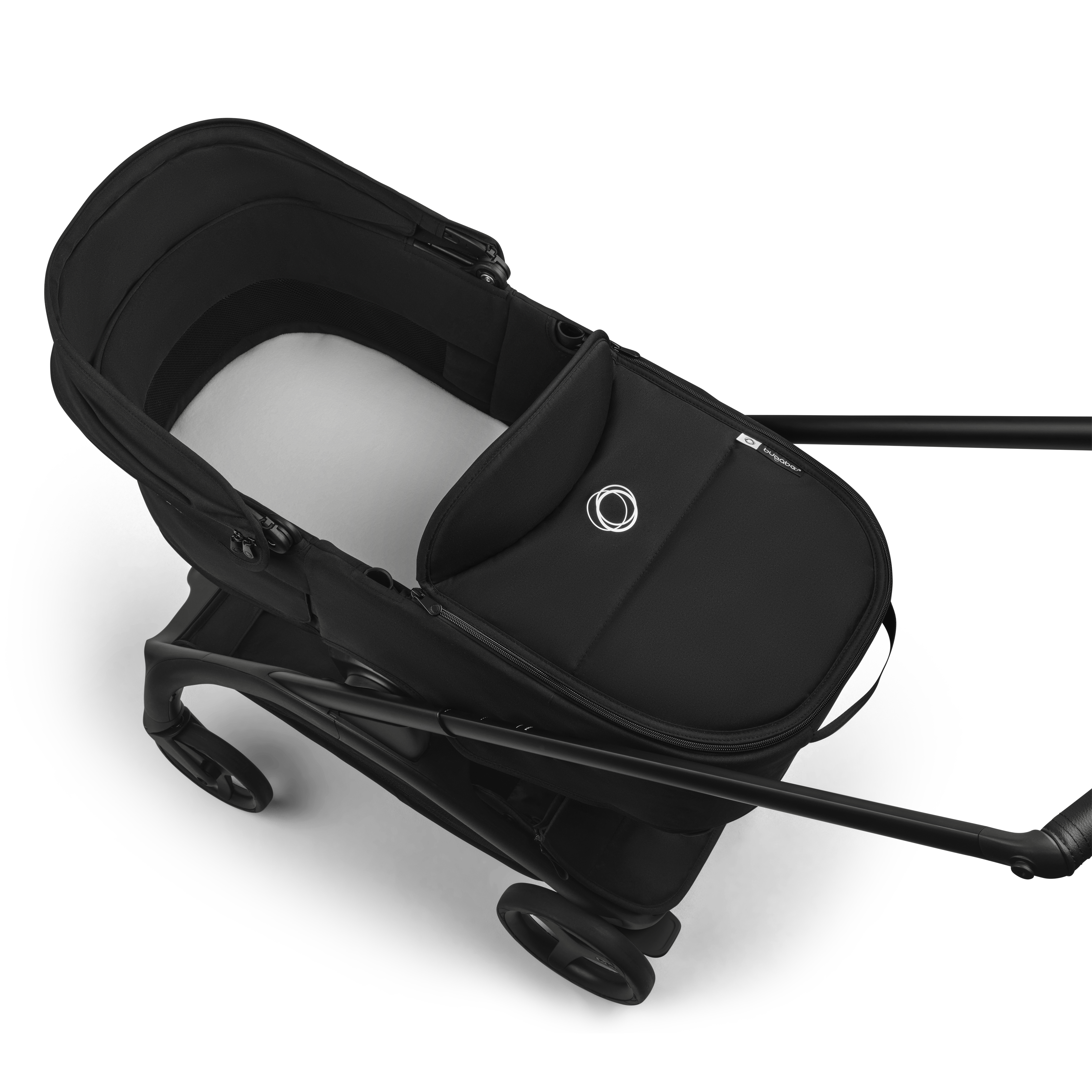 Bugaboo Dragonfly Plus 2-in-1 stroller heritage black sun canopy