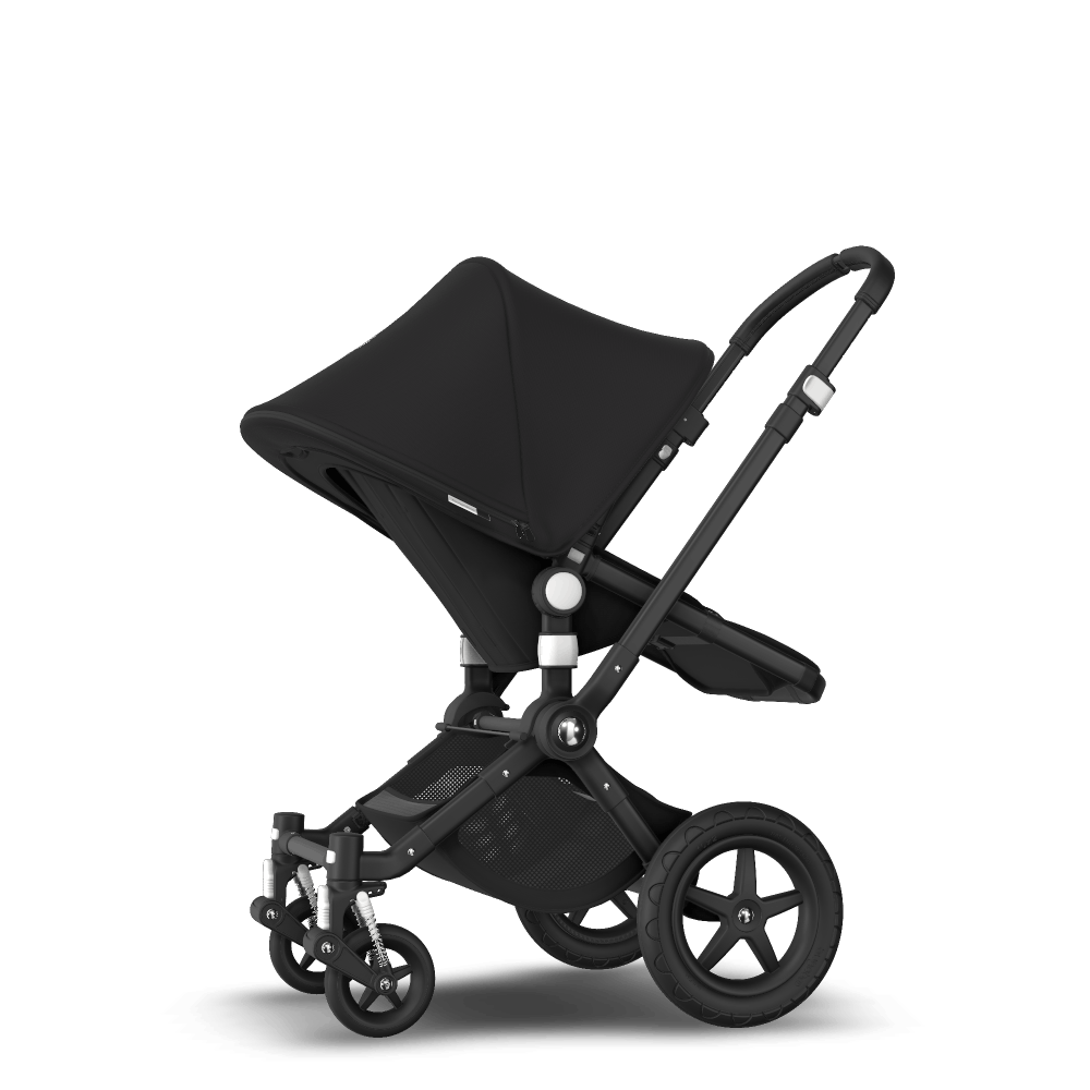 Respect leveren niettemin Bugaboo Cameleon 3 Plus kinderwagen met stoel en wieg Black zonnekap, black  bekleding, black onderstel | Bugaboo