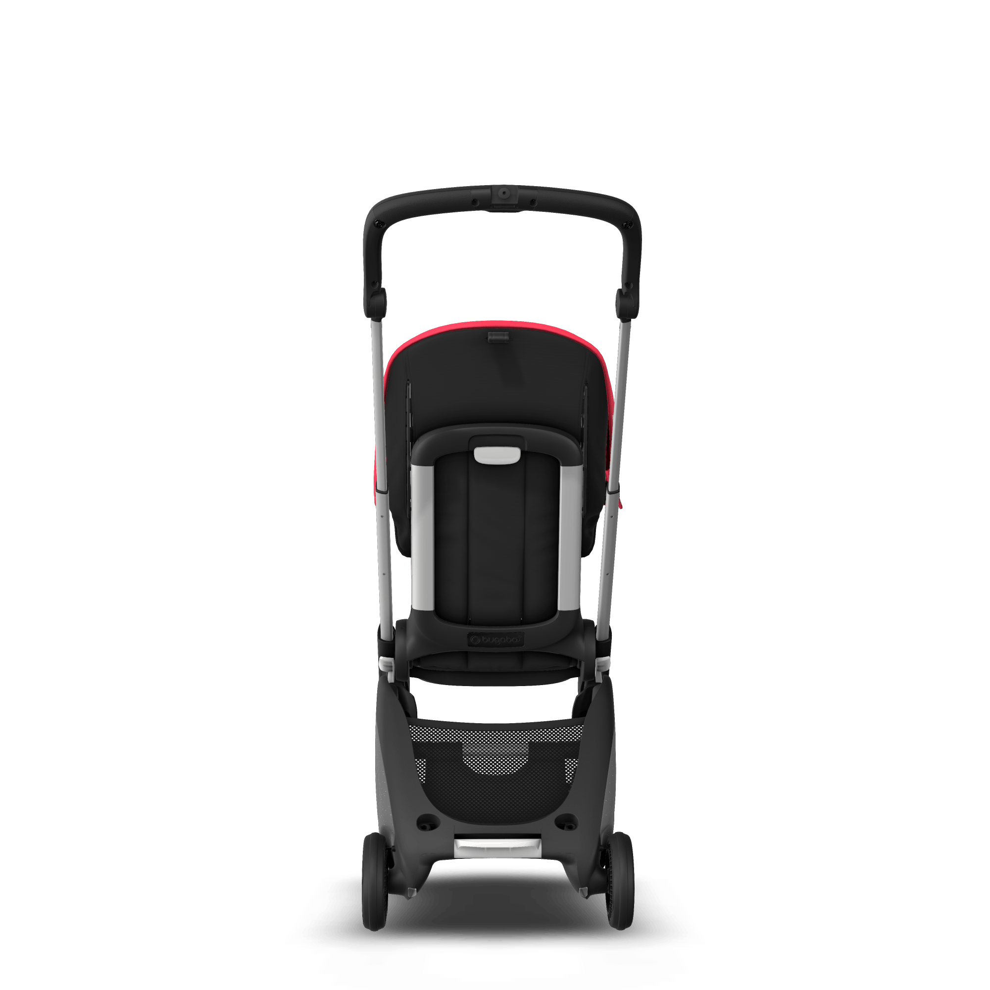 Bugaboo Ant Sit and stand travel stroller neon red sun canopy