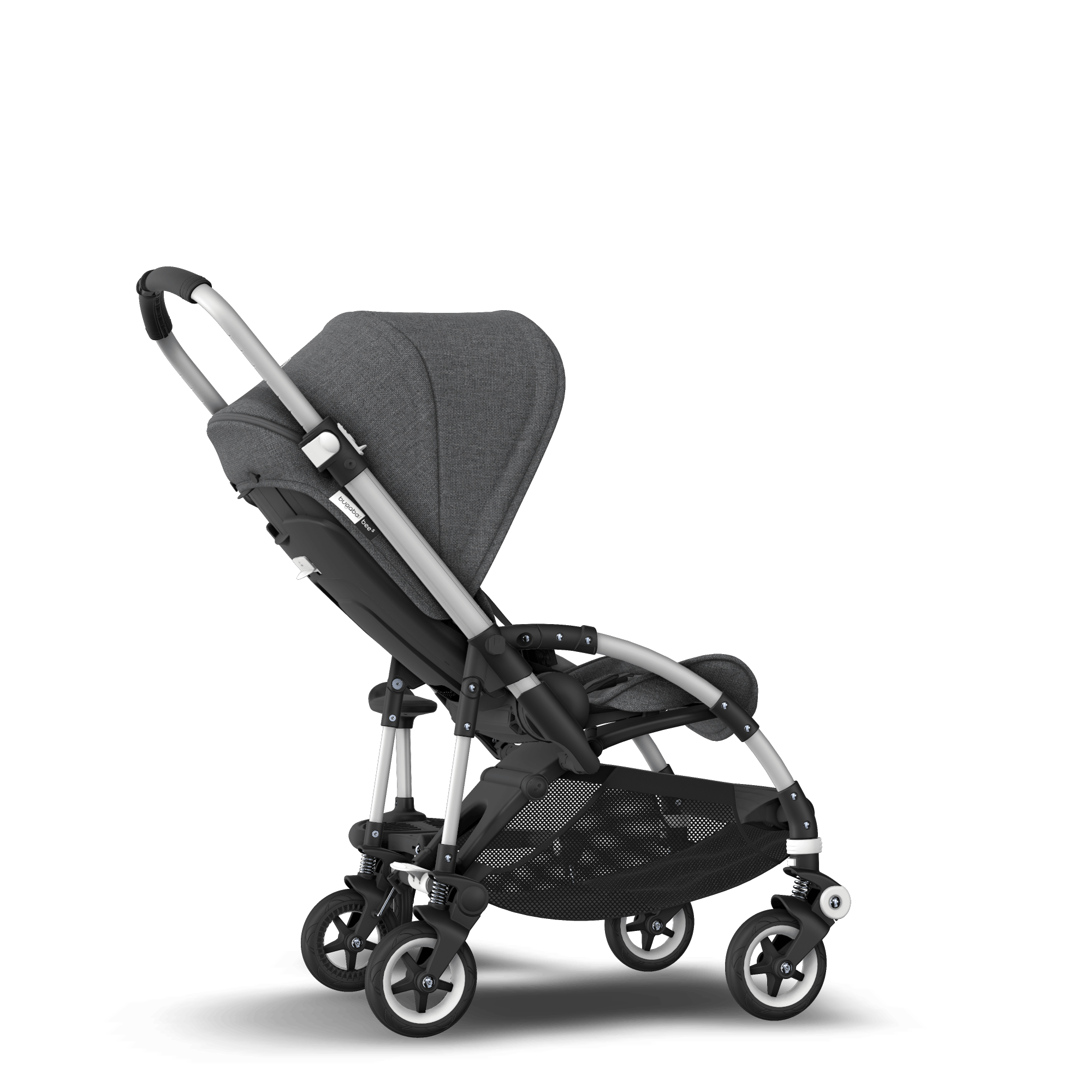 Bugaboo Bee5 Seat stroller sit and stand Grey mélange sun canopy 