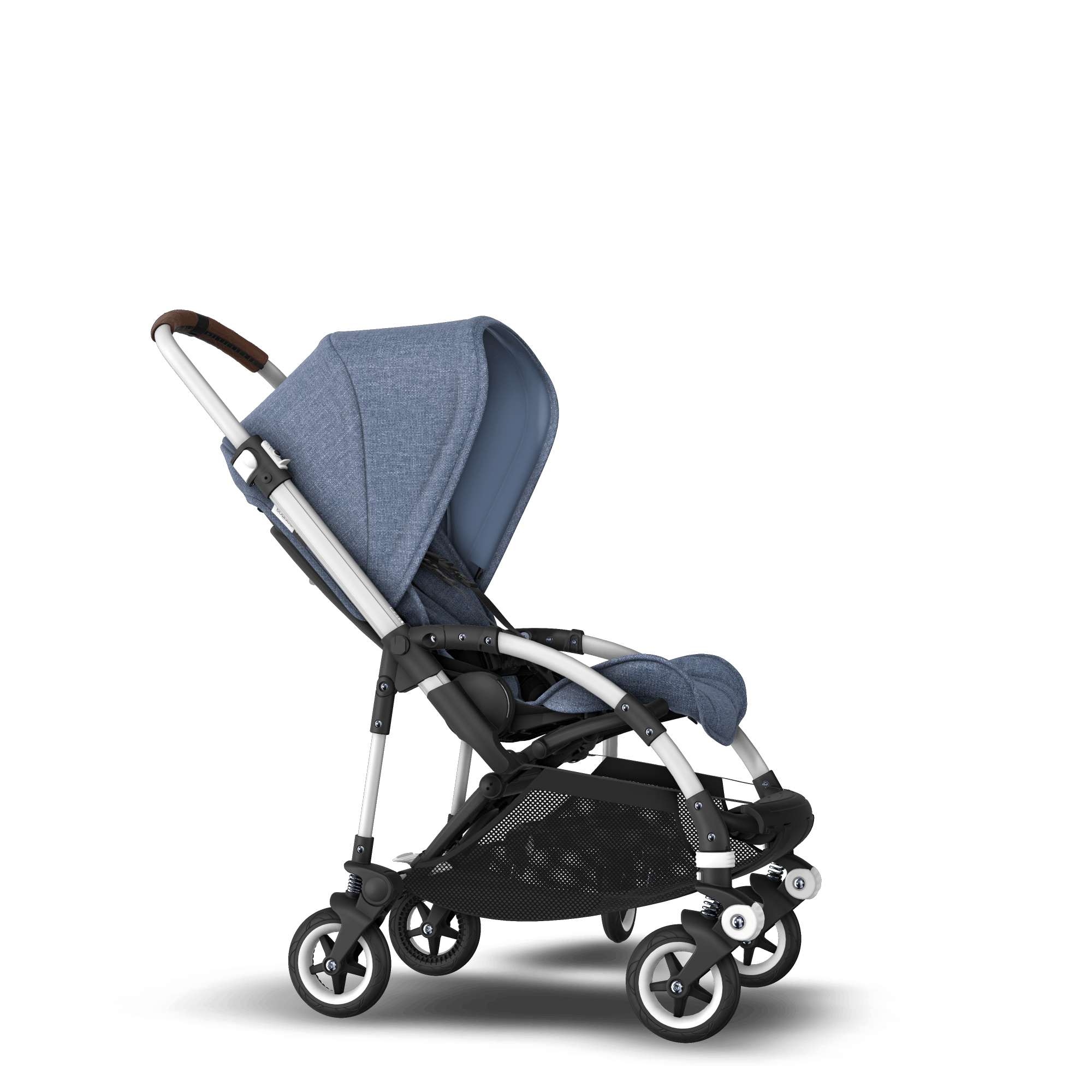 Bugaboo Bee5 Seat stroller sit and stand blue melange sun canopy