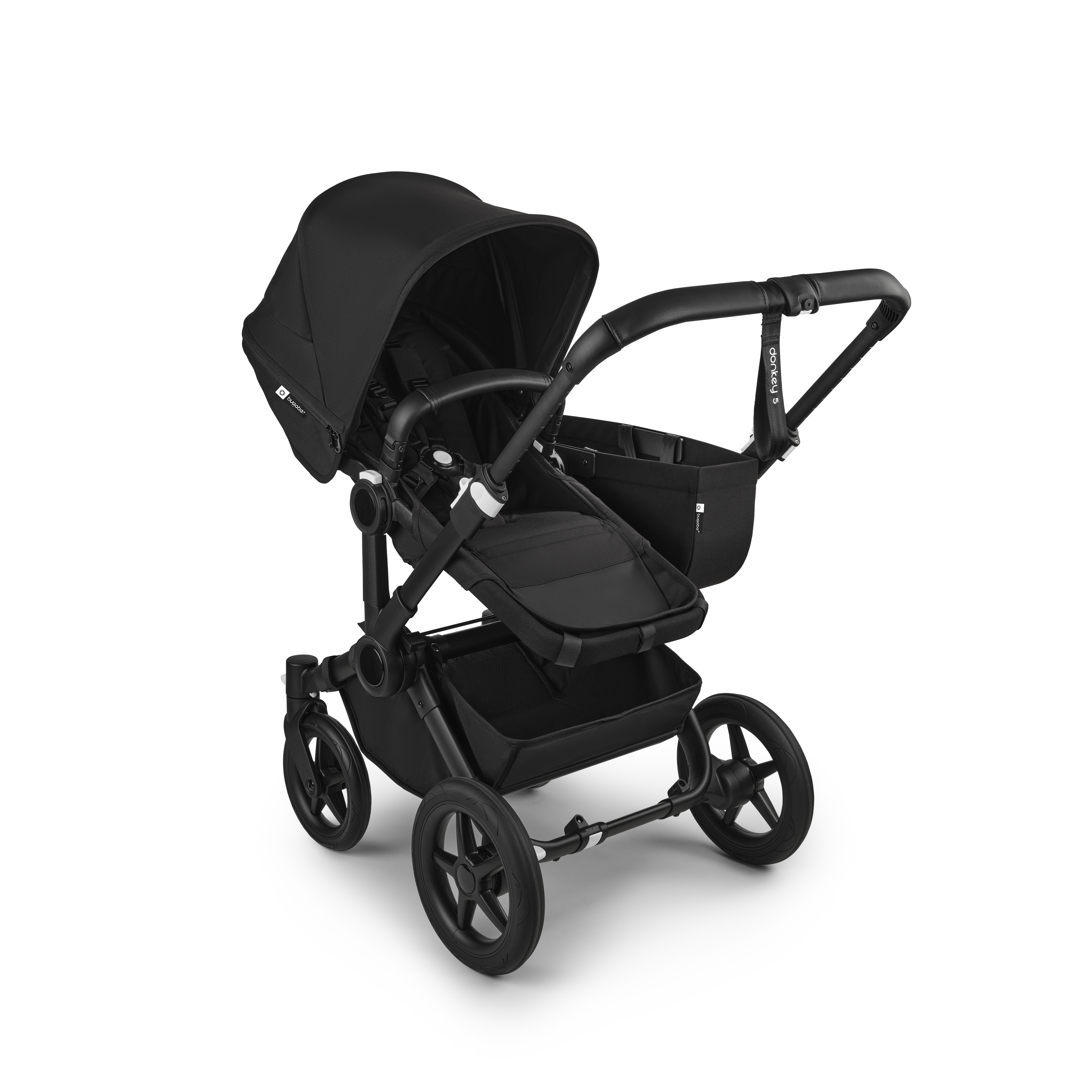 Bugaboo Donkey 5 Mono 2-in-1 stroller midnight black sun canopy
