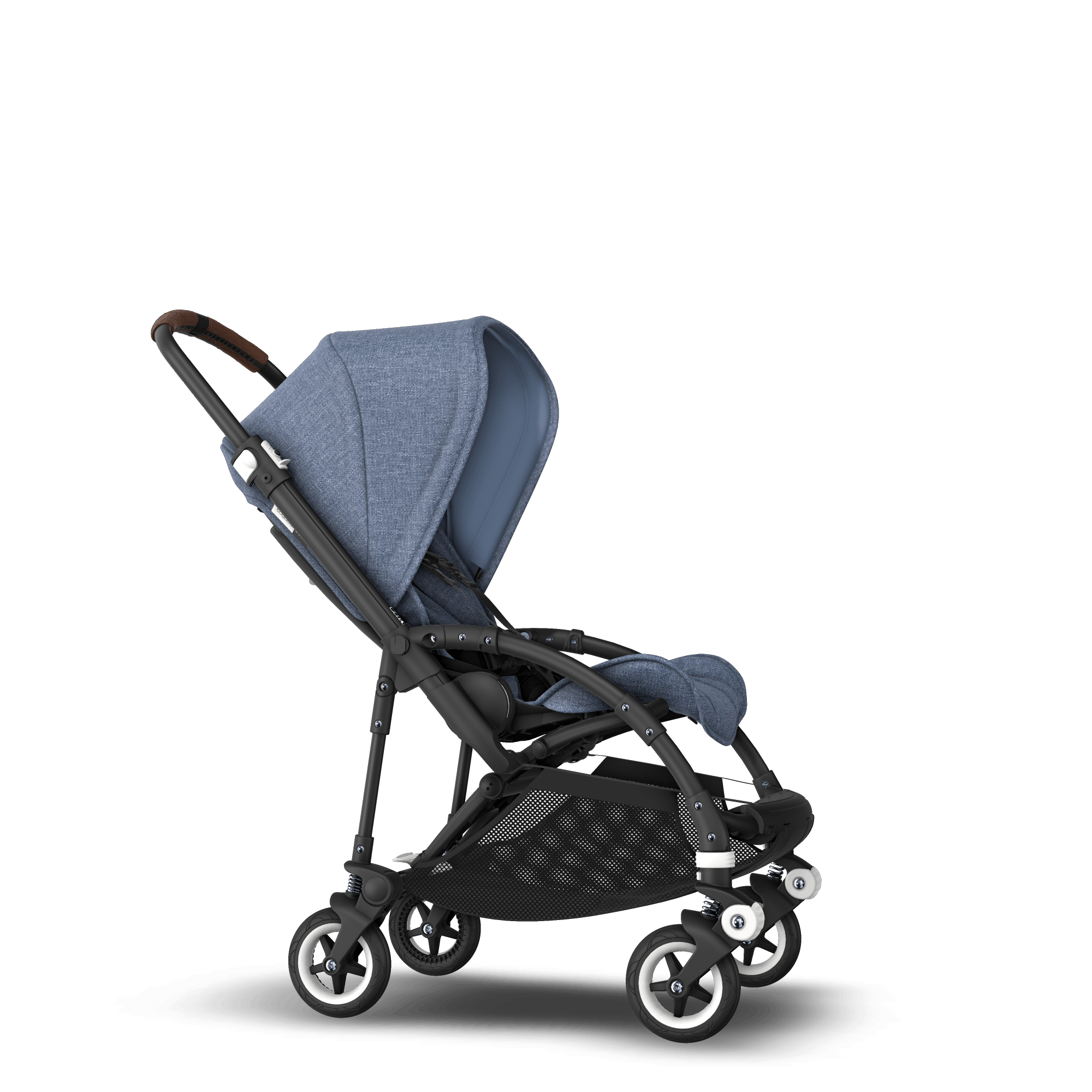 Bugaboo Bee5 Seat stroller with self stand blue melange sun canopy