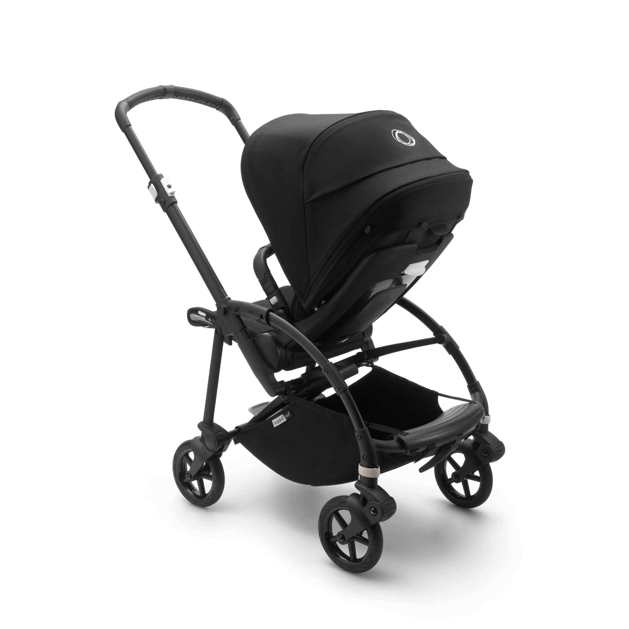 Bugaboo Bee 6 seat and bassinet stroller black sun canopy, black
