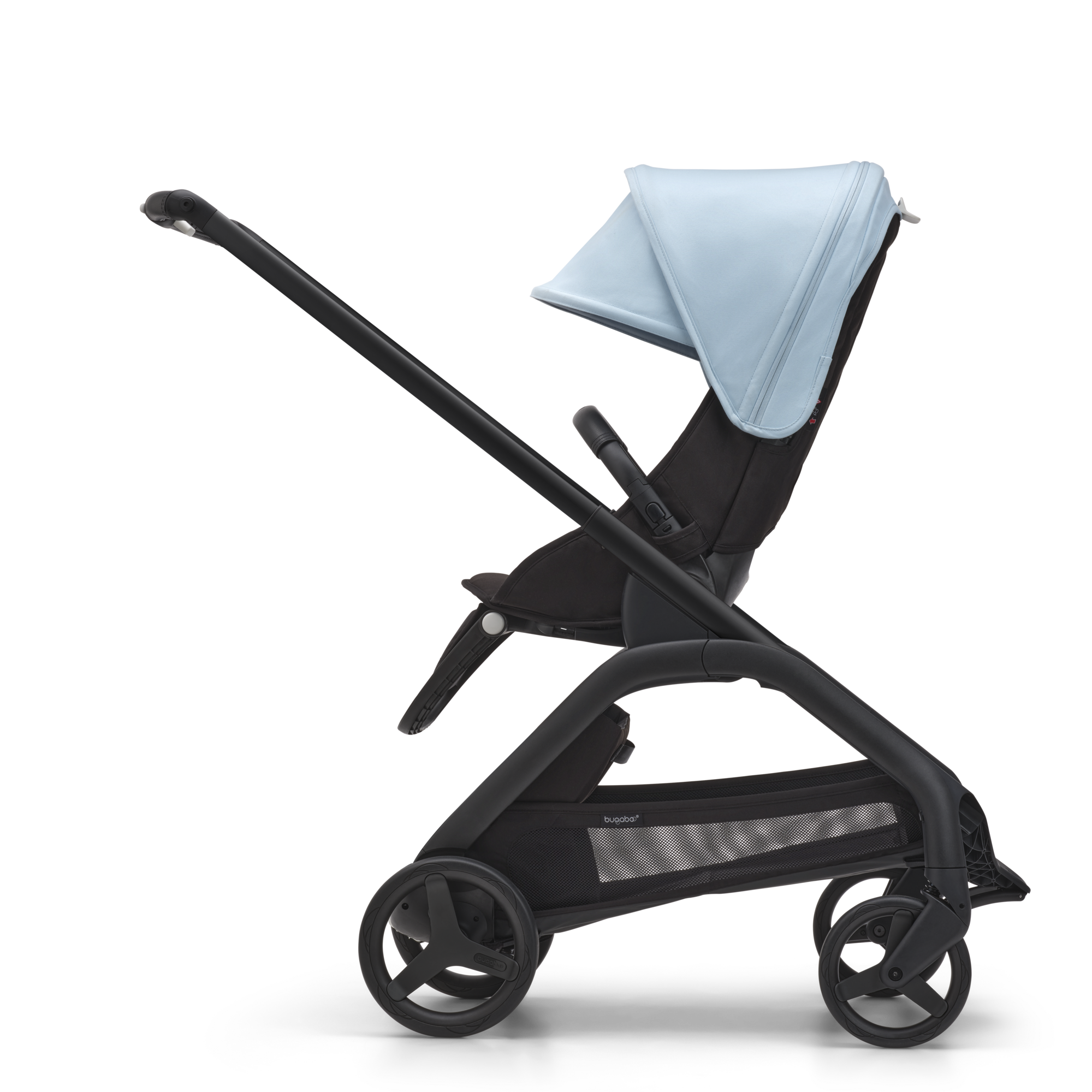 Bugaboo Dragonfly seat stroller Skyline blue sun canopy, midnight