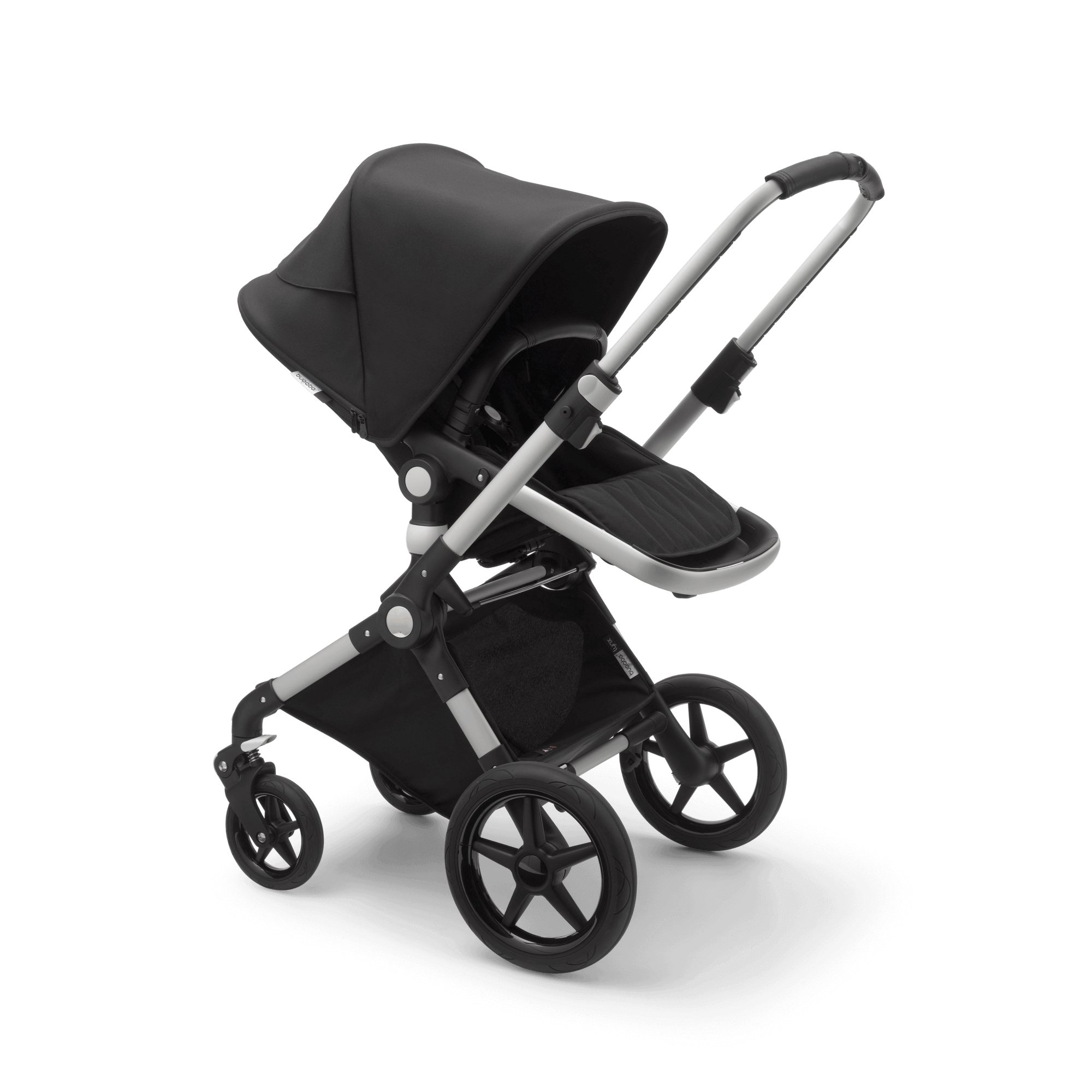 Bugaboo Cameleon 3 Plus Sit and stand stroller Black sun canopy, black  fabrics, aluminum chassis