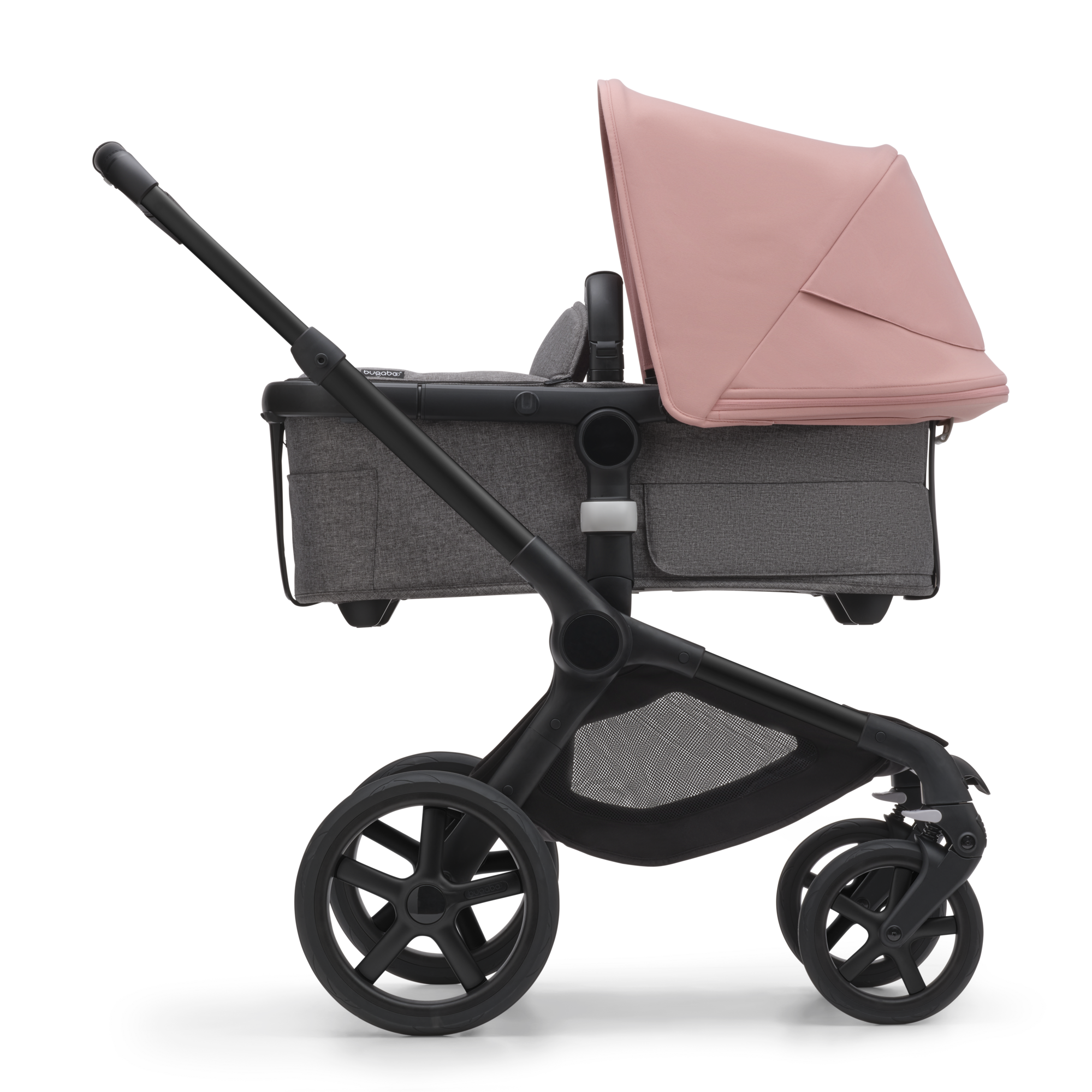 Bugaboo Fox 5 2-in-1 stroller morning pink sun canopy, Grey