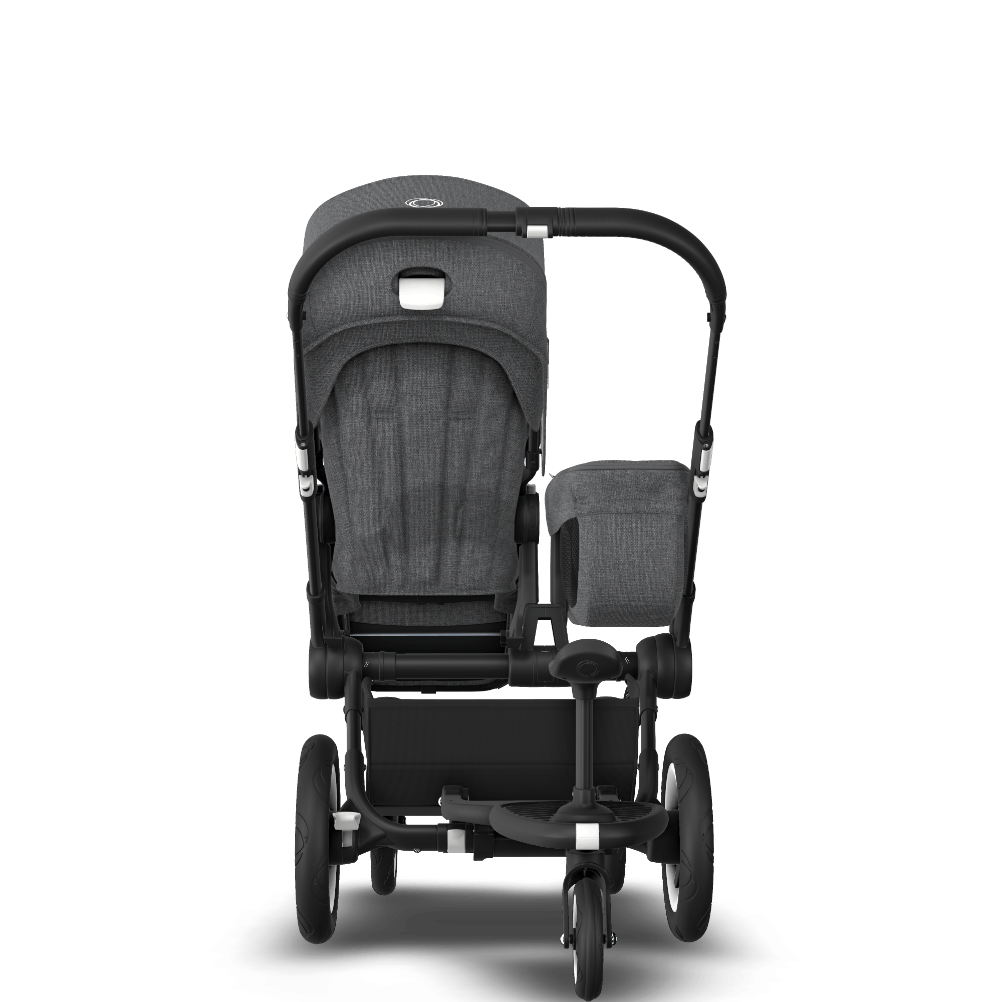 Bugaboo Donkey 2 Mono Sit and stand stroller blue melange sun canopy, blue  melange fabrics, aluminium base | Bugaboo