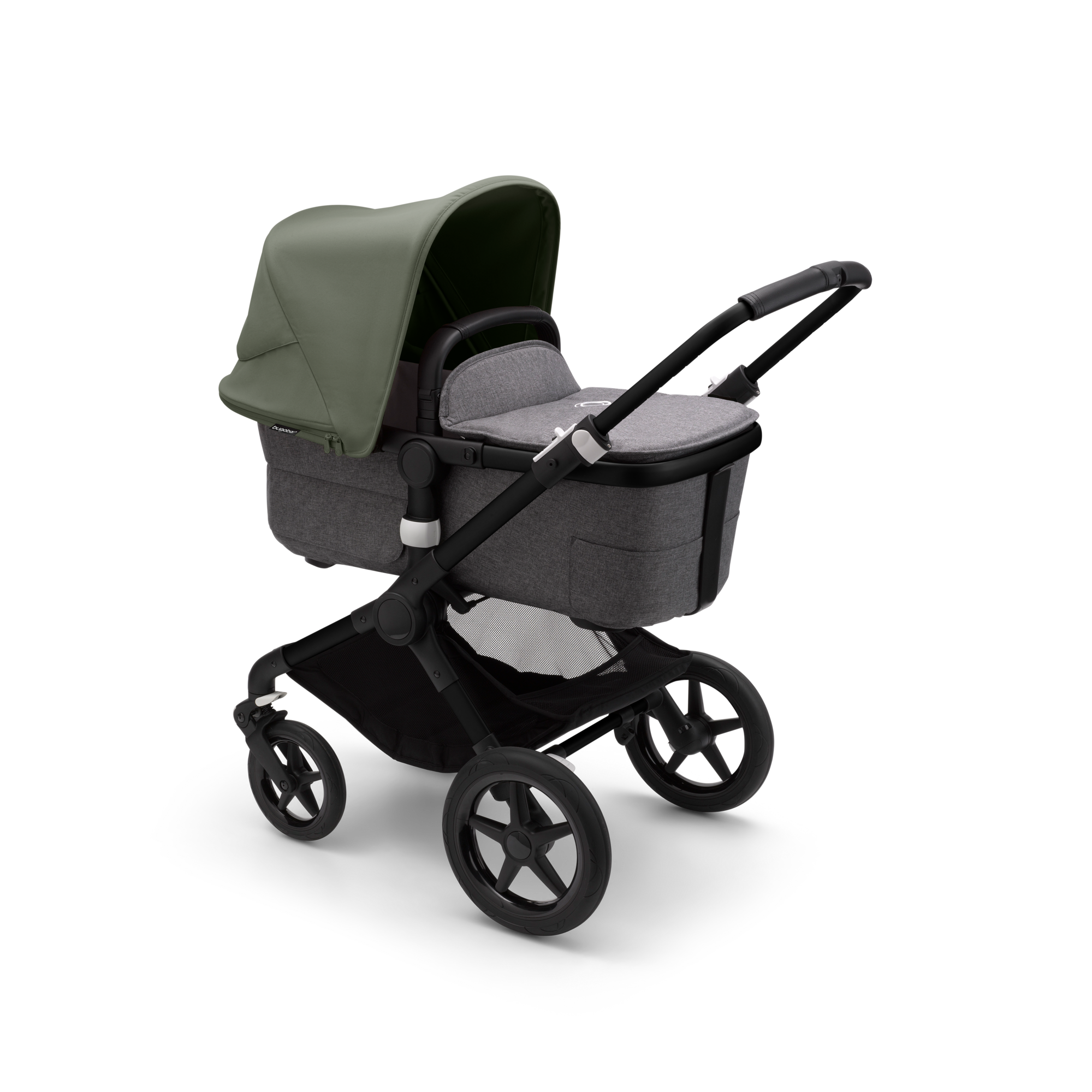 Bugaboo Fox 3 2-in-1 stroller forest green sun canopy, Grey