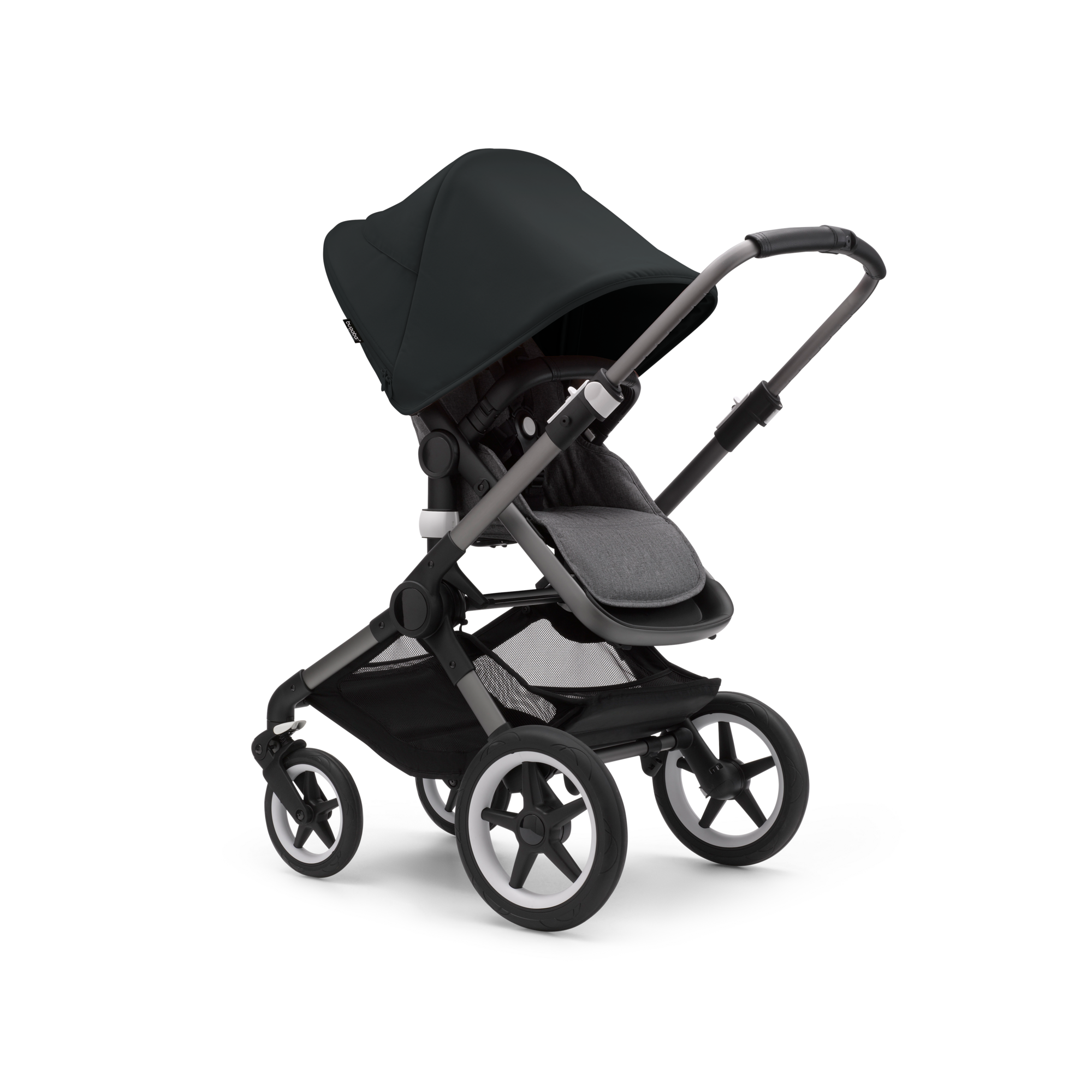 Bugaboo Fox 3 2-in-1 stroller midnight black sun canopy, Grey