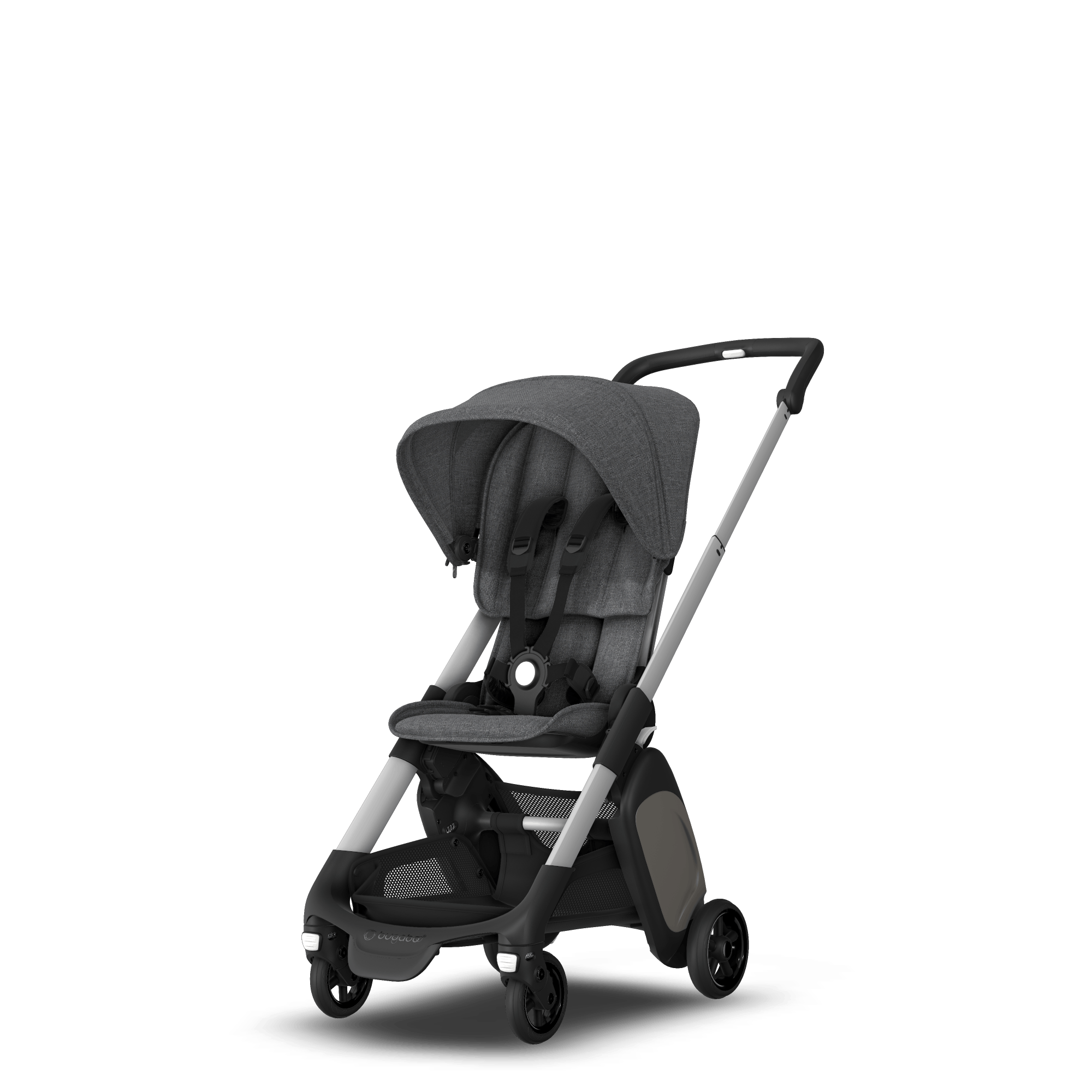 Bugaboo Ant Sit and stand travel stroller Grey Melange sun canopy