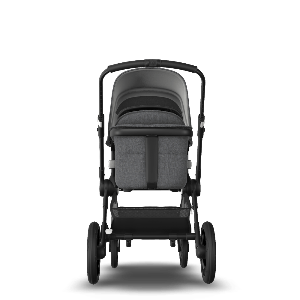 Bugaboo Fox 2 bassinet and seat stroller Grey Melange sun canopy