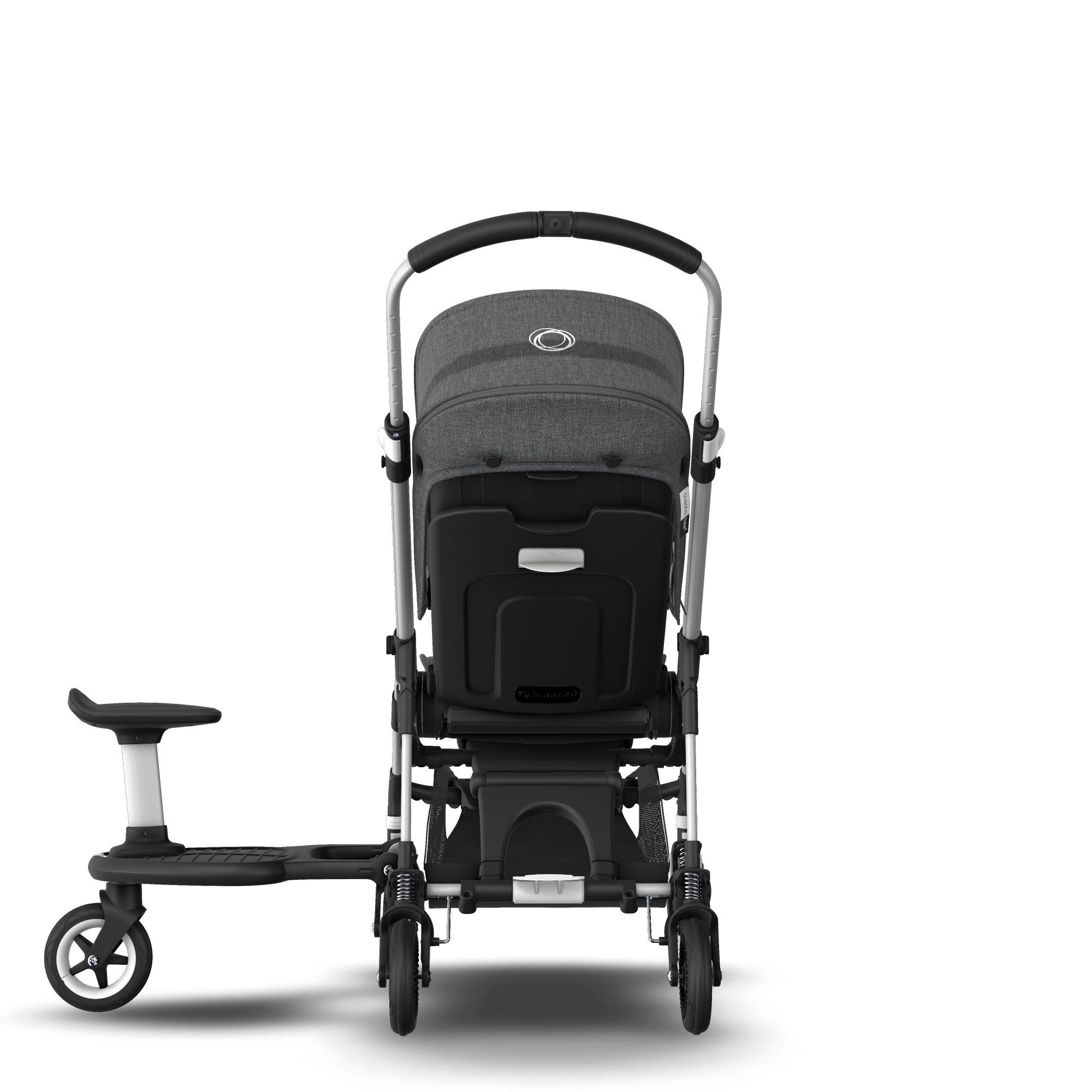 Bugaboo Bee5 Seat stroller sit and stand Grey Melange sun canopy