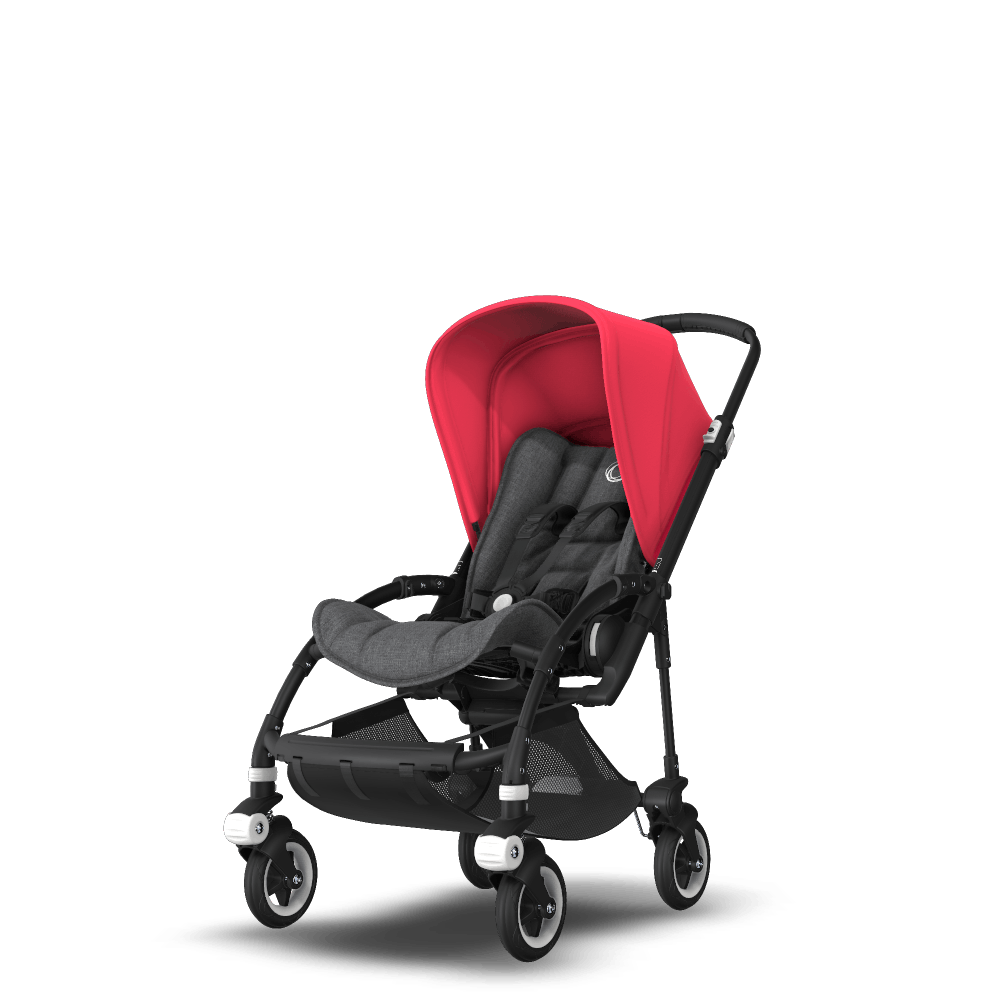 US - B5 stroller bundle black, GM, neon red