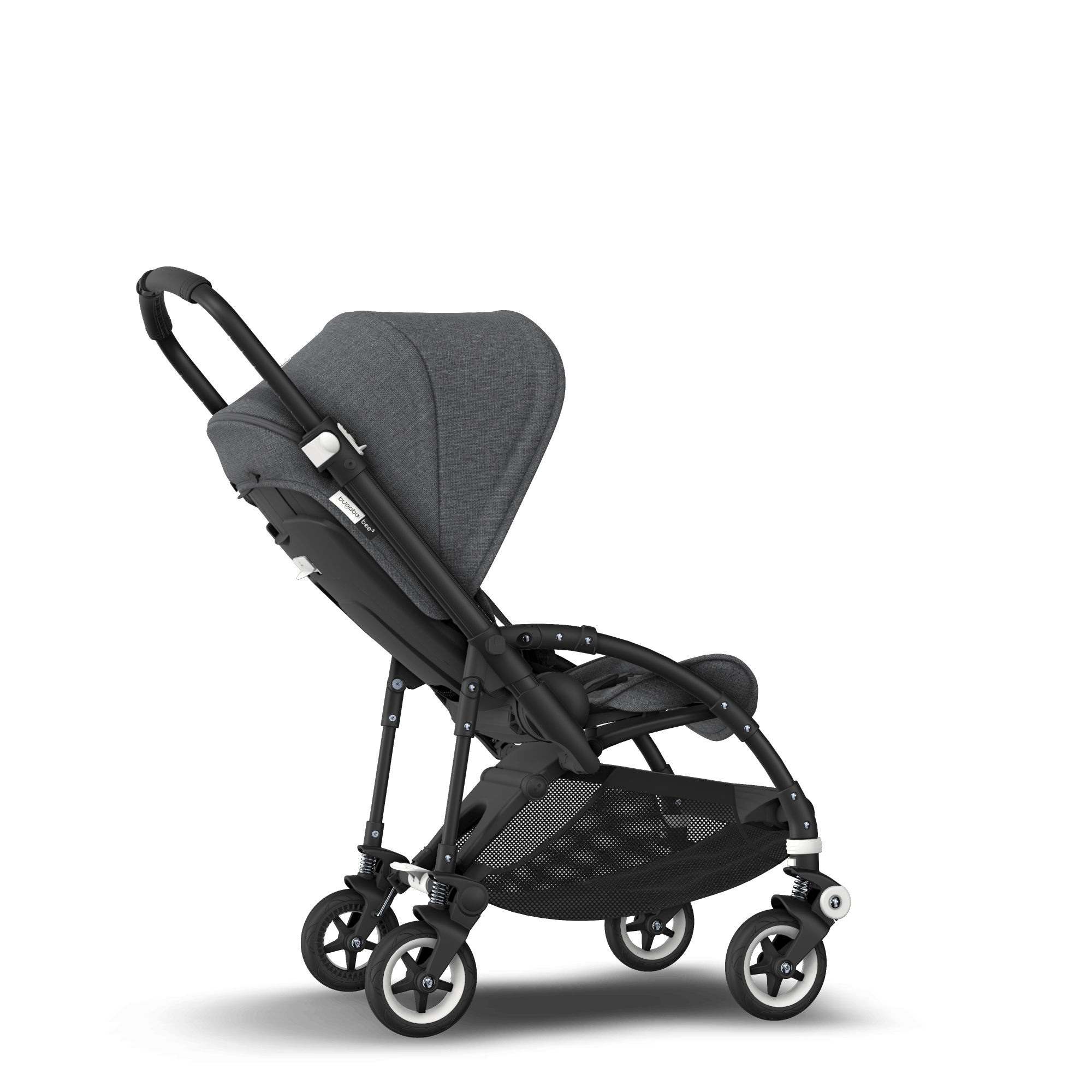 Bugaboo Bee5 Seat stroller with self stand Grey Melange sun canopy