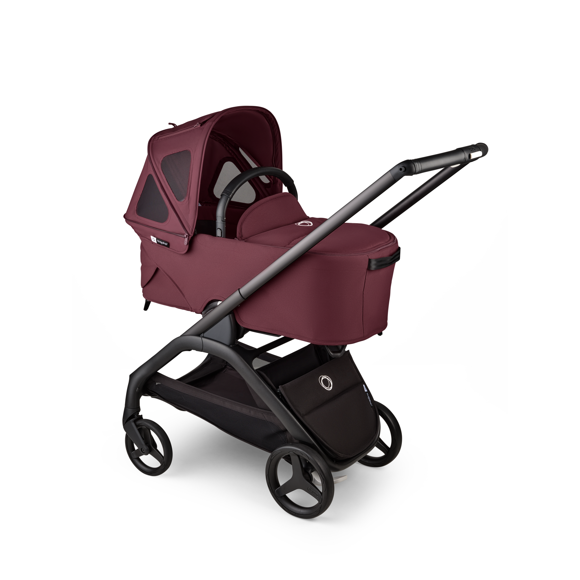 Bugaboo Dragonfly breezy sun canopy Dark Cherry red | Bugaboo