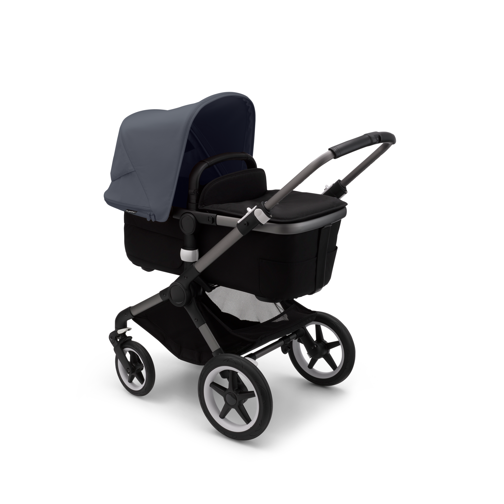 Bugaboo Fox 3 2-in-1 stroller stormy blue sun canopy, midnight