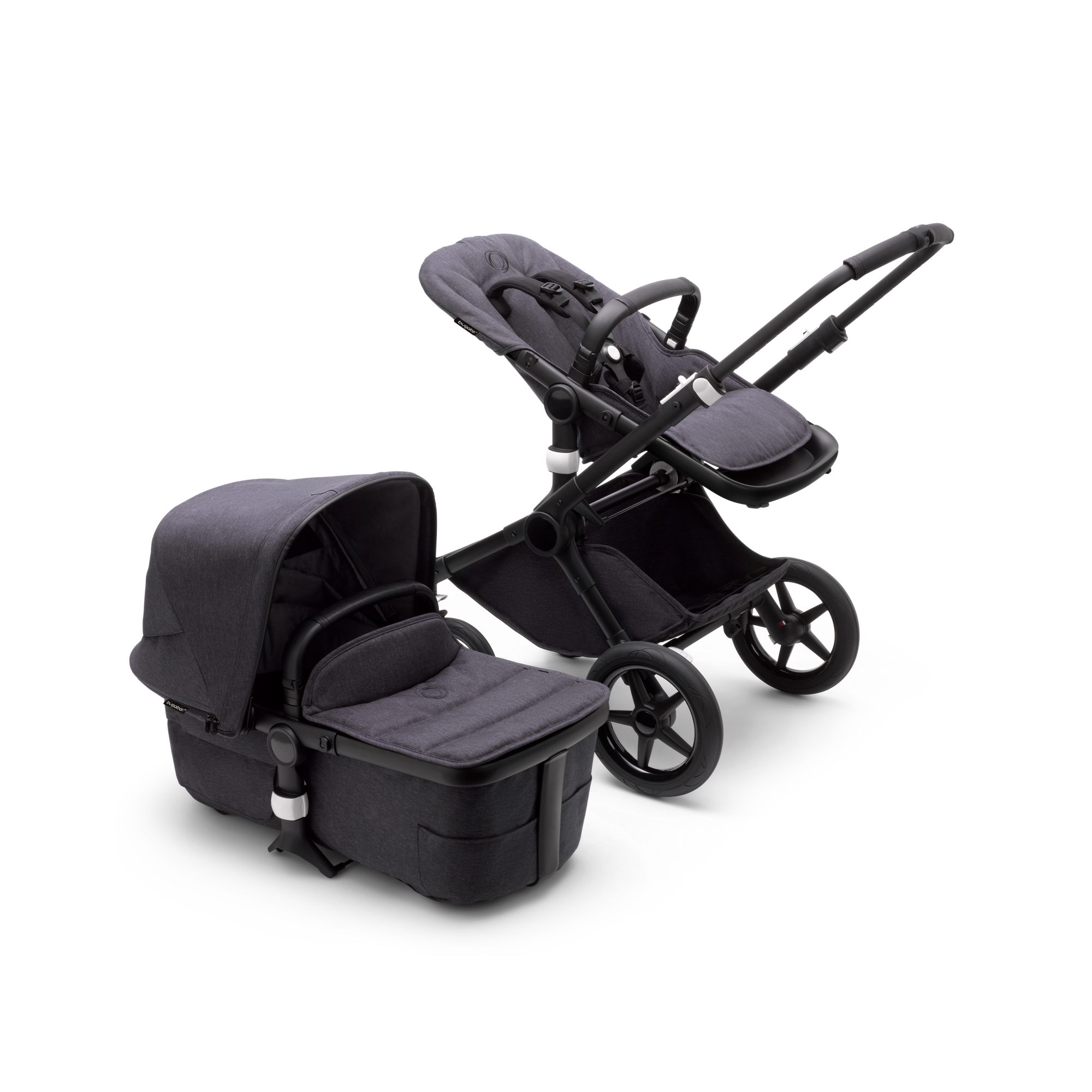 Bugaboo Fox 3 2-in-1 stroller mineral washed black sun canopy